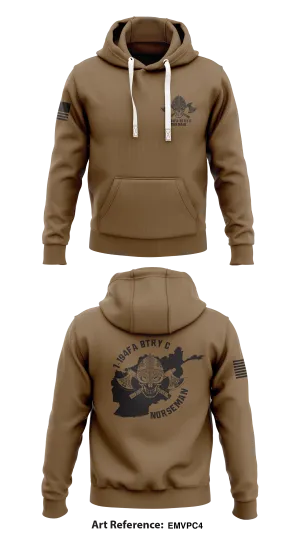 1-194FA BTRY C CARNAGE  Store 1  Core Men's Hooded Performance Sweatshirt - EMVPC4