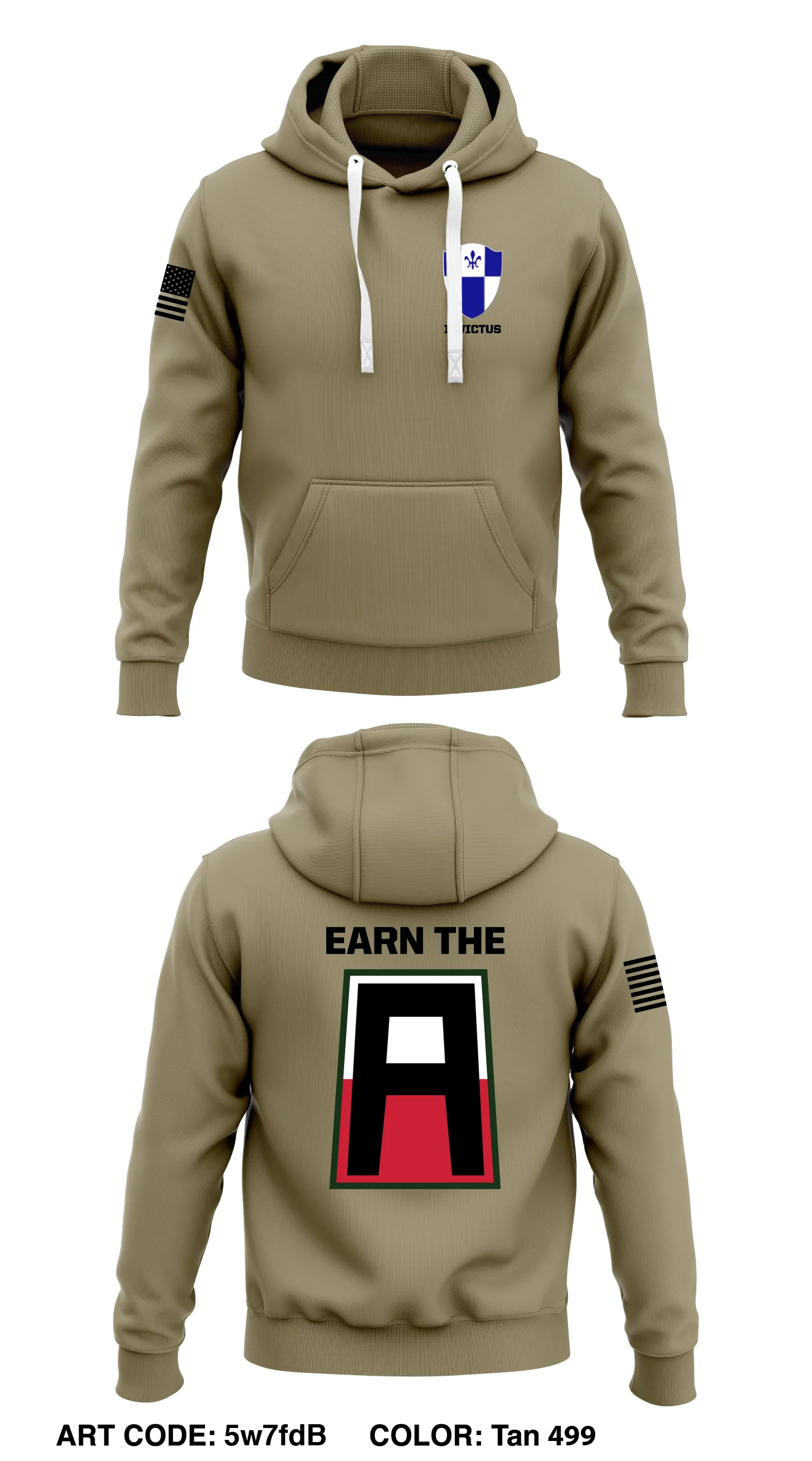 1-345th BEB  Core Men's Hooded Performance Sweatshirt - 5w7fdB