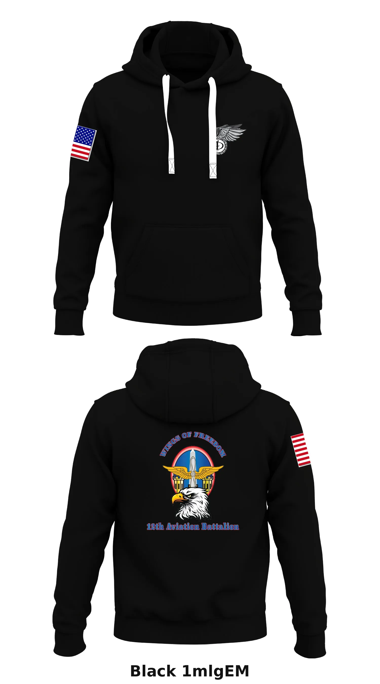 12th Aviation Battalion Store 1  Core Men's Hooded Performance Sweatshirt - 1mlgEM