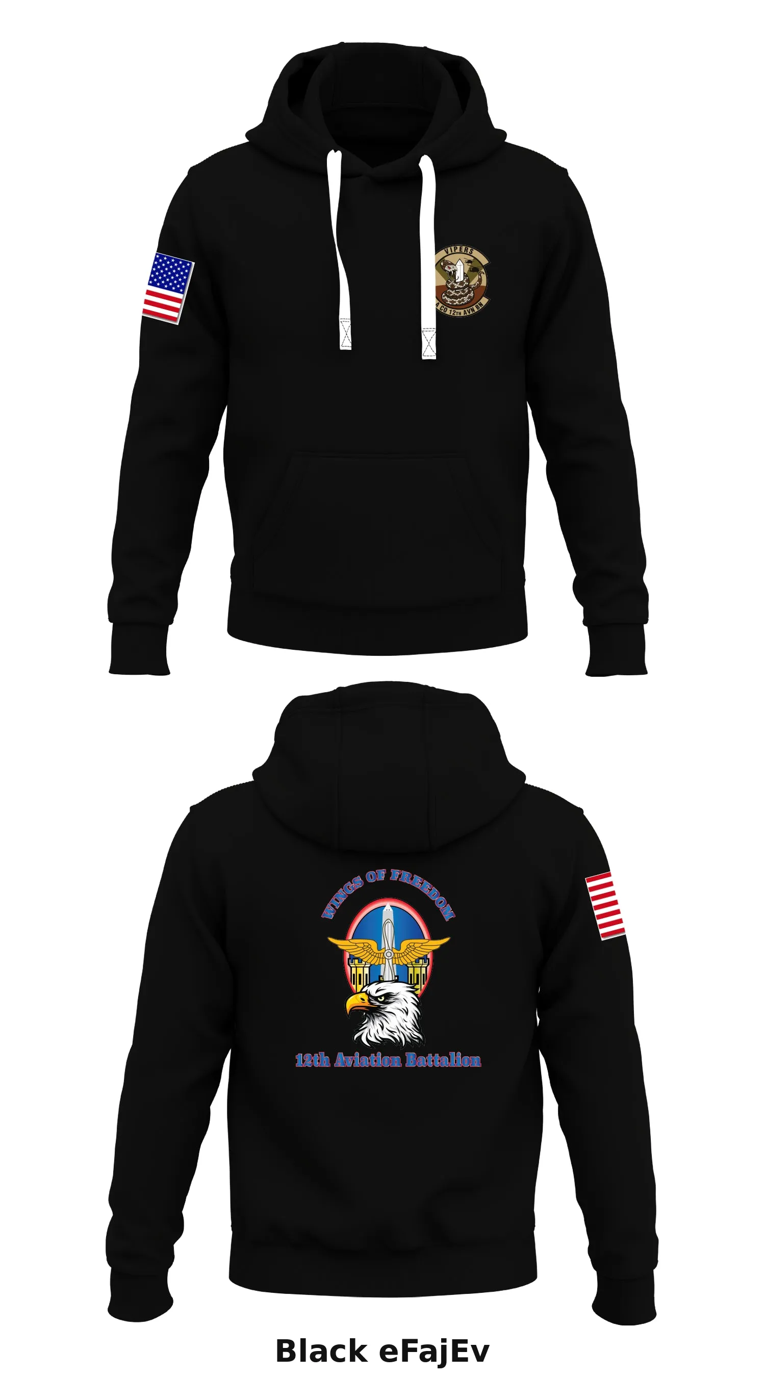 12th Aviation Battalion Store 1  Core Men's Hooded Performance Sweatshirt - eFajEv