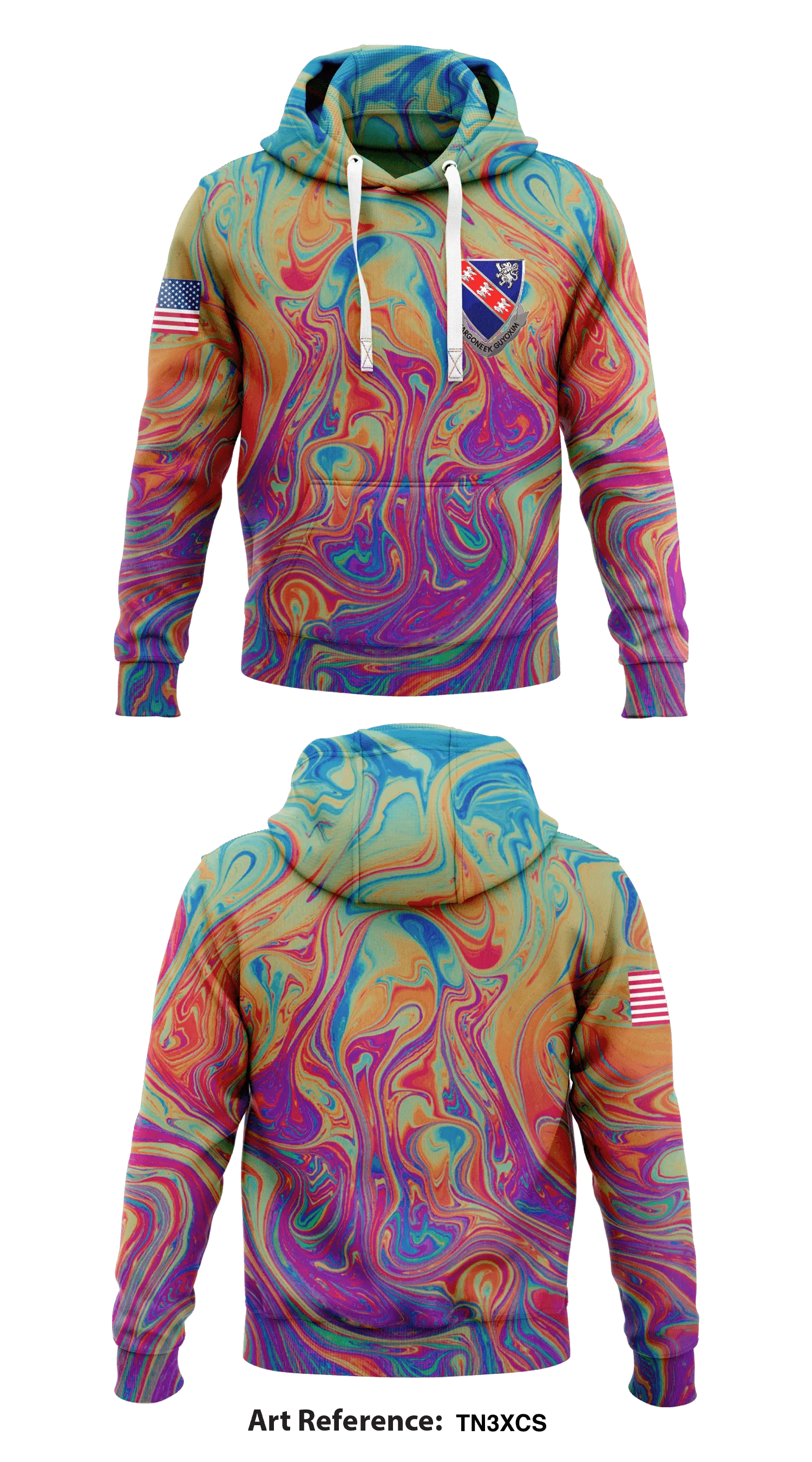 147th Regiment  Core Men's Hooded Performance Sweatshirt - TN3xcs
