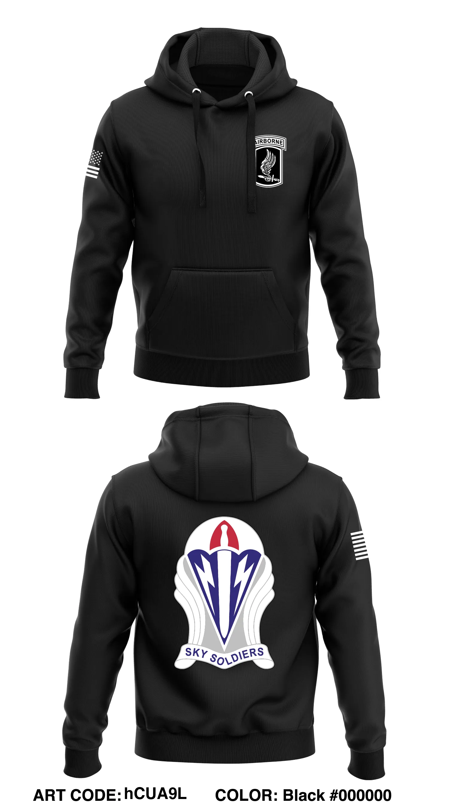 173rd  Airborne Brigade Combat Team Store 1  Core Men's Hooded Performance Sweatshirt - hCUA9L