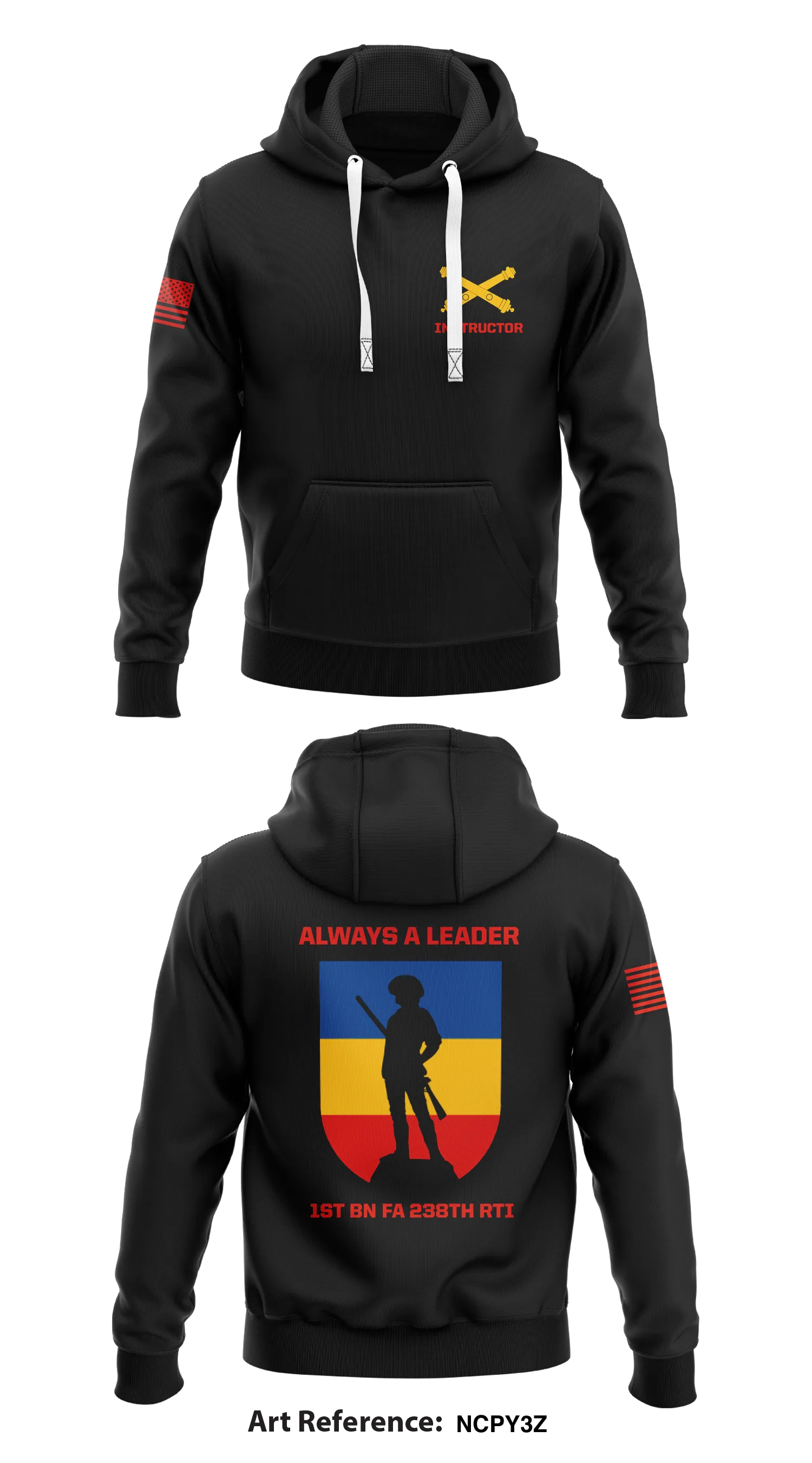 1st BN 238th RTI Store 1  Core Men's Hooded Performance Sweatshirt - NCPy3Z