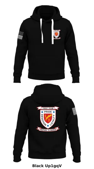 1st BN 7th Marine Rgt Store 1  Core Men's Hooded Performance Sweatshirt - Up1gqV