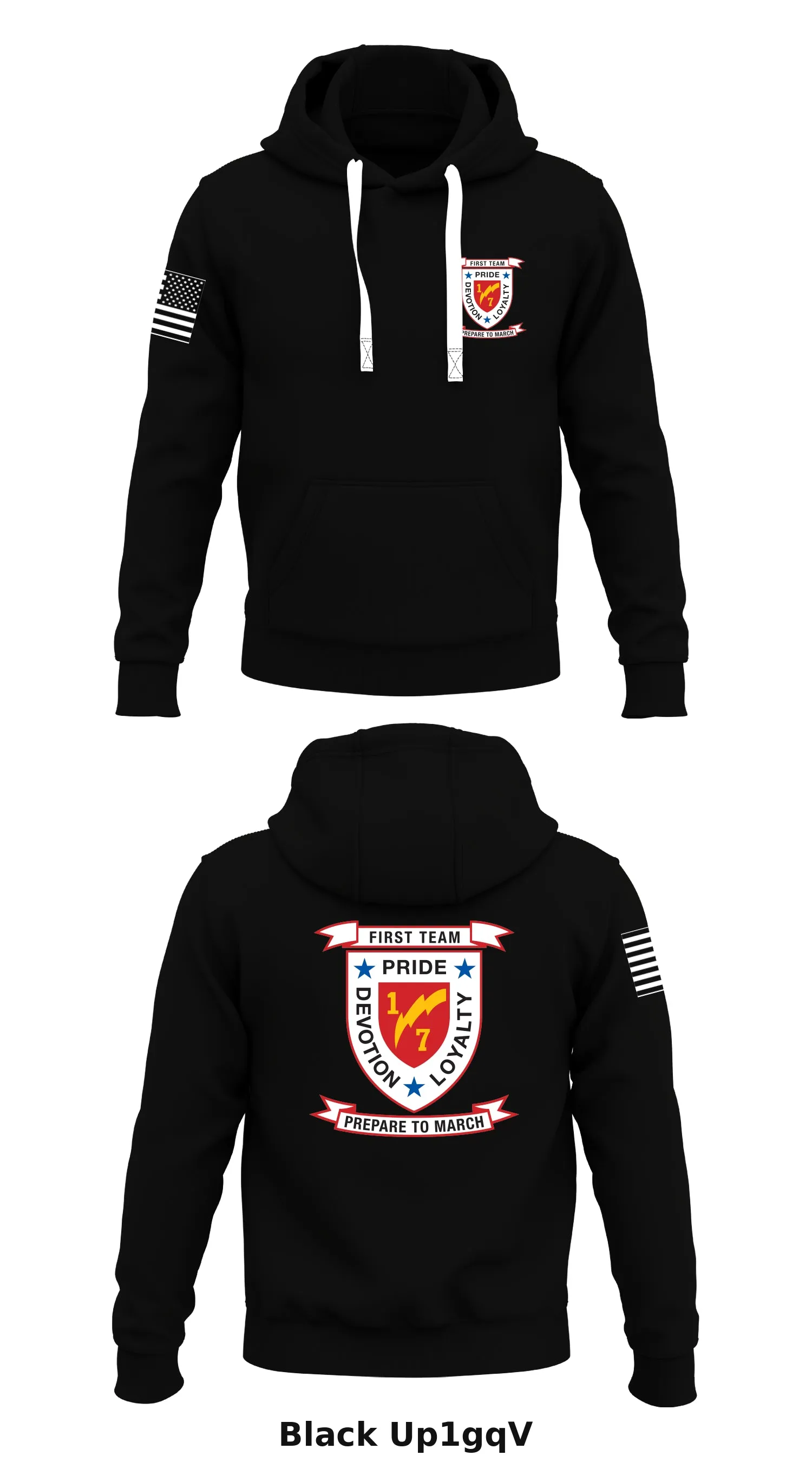 1st BN 7th Marine Rgt Store 1  Core Men's Hooded Performance Sweatshirt - Up1gqV