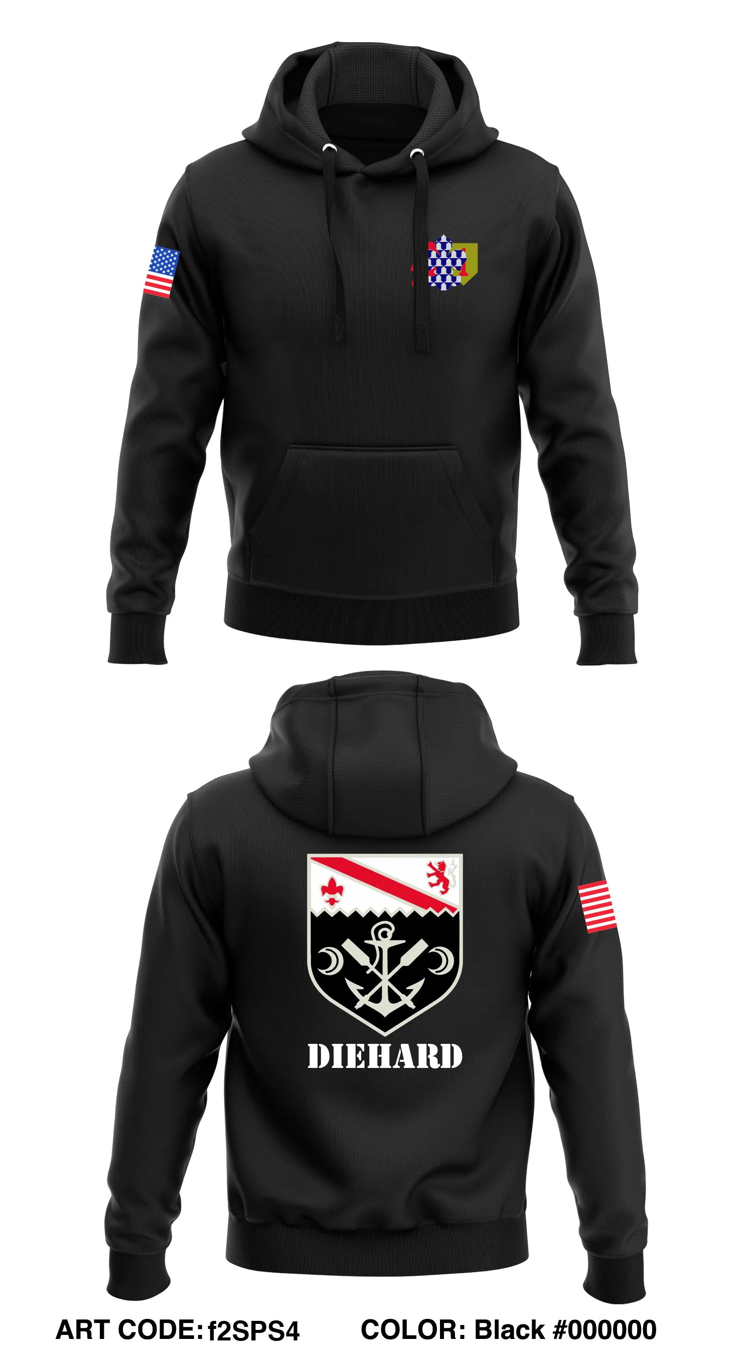 1st Engineer Battalion, 1ID  Core Men's Hooded Performance Sweatshirt - f2SPS4