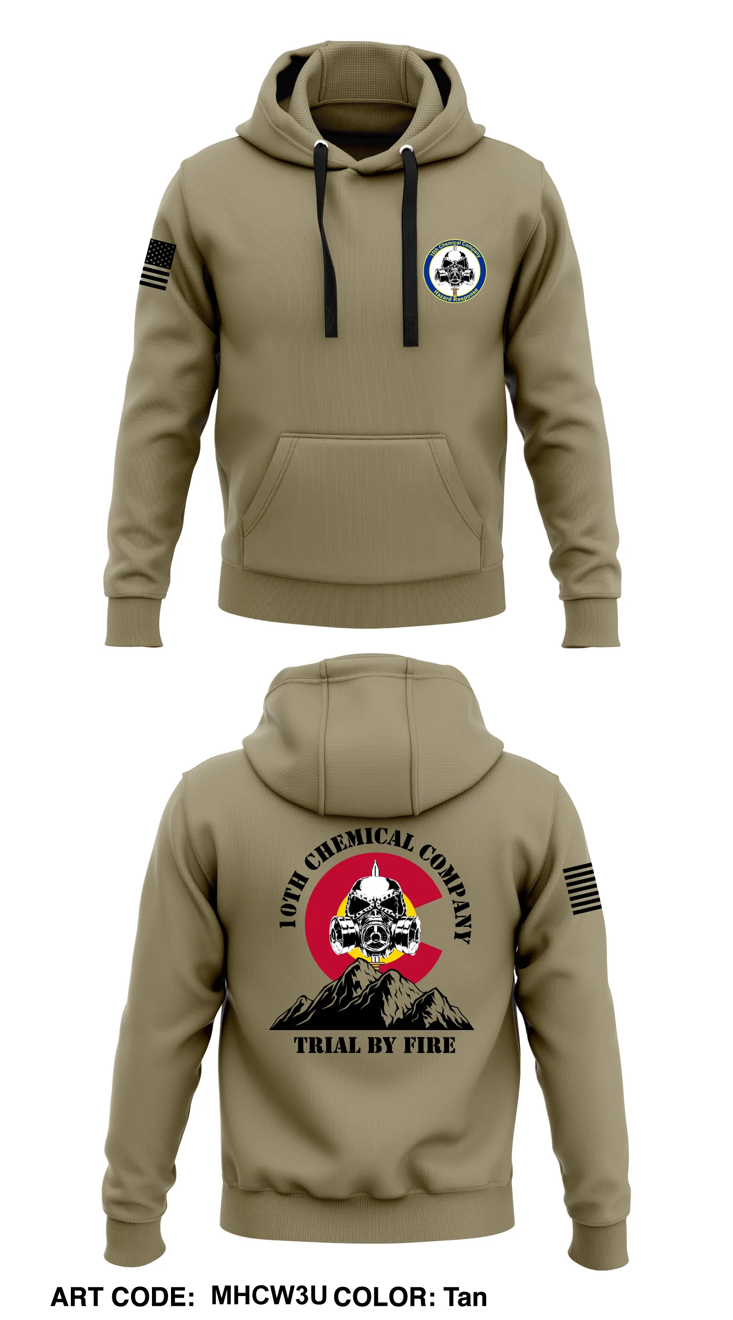 1th Chemical Company  Core Men's Hooded Performance Sweatshirt - MHCW3U