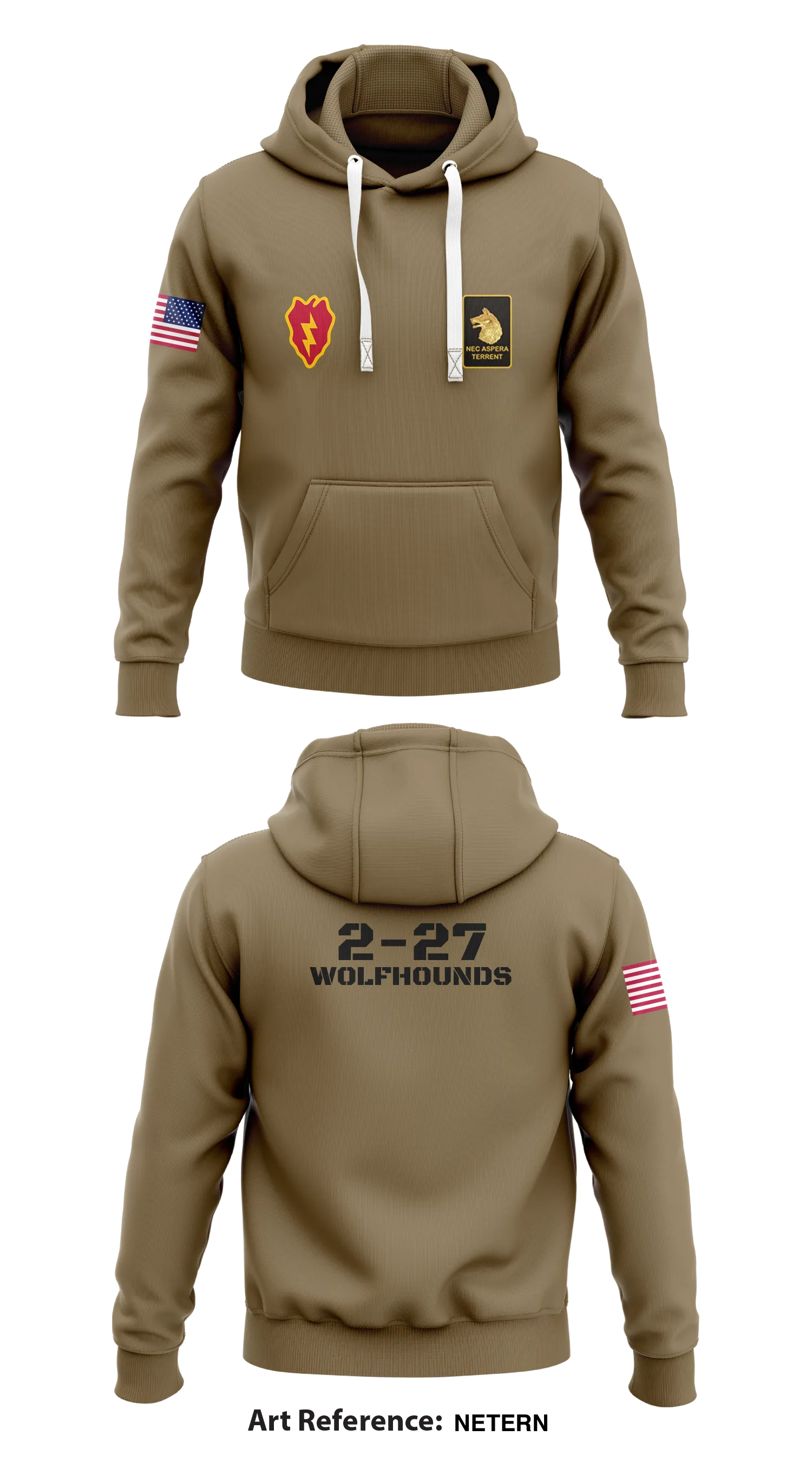 2-27 Wolfhounds Store 1  Core Men's Hooded Performance Sweatshirt - NETERN