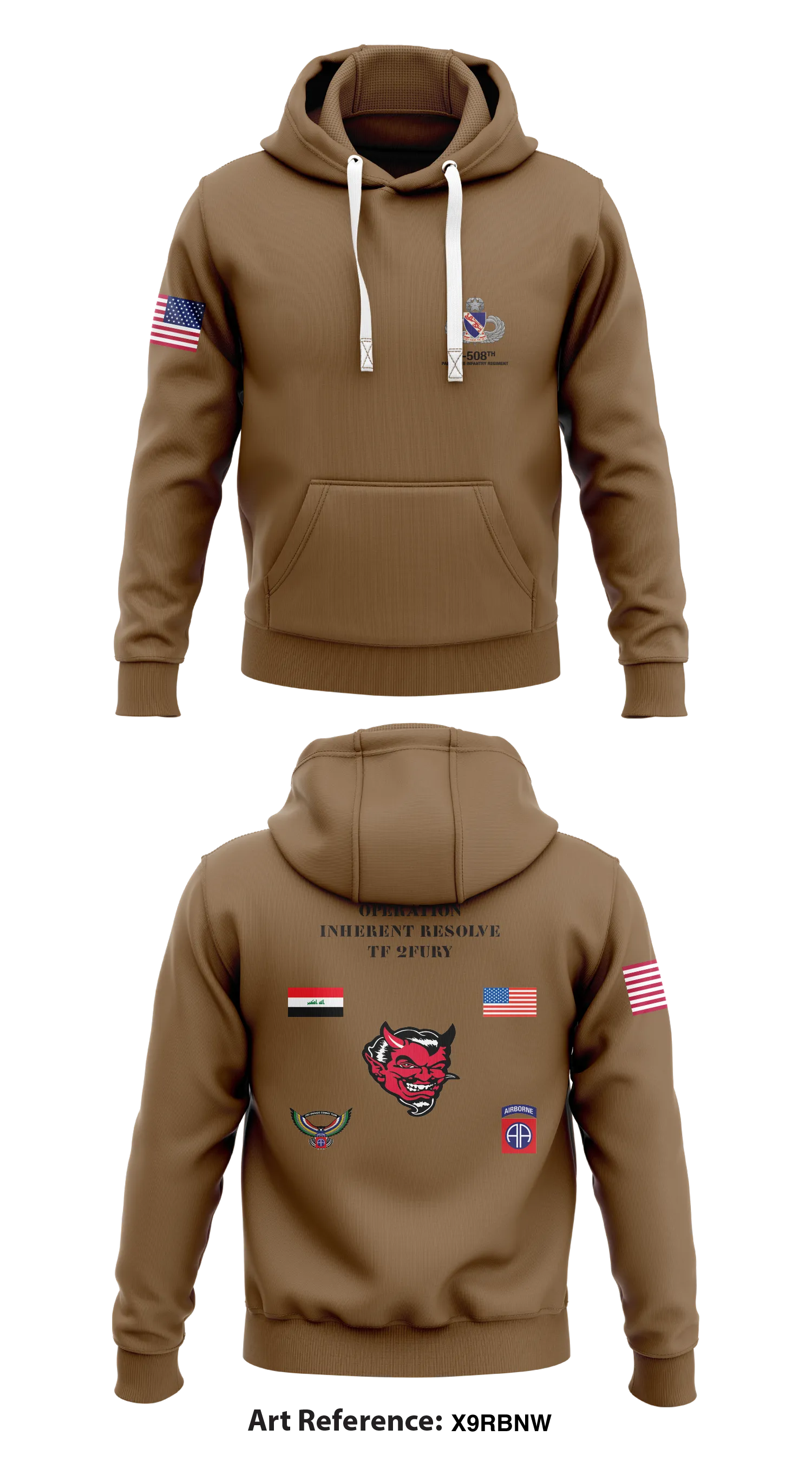2-58th PIR Store 1  Core Men's Hooded Performance Sweatshirt - x9rbnW