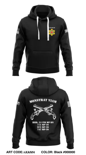 211th MP BN Store 1  Core Men's Hooded Performance Sweatshirt - nXANf4