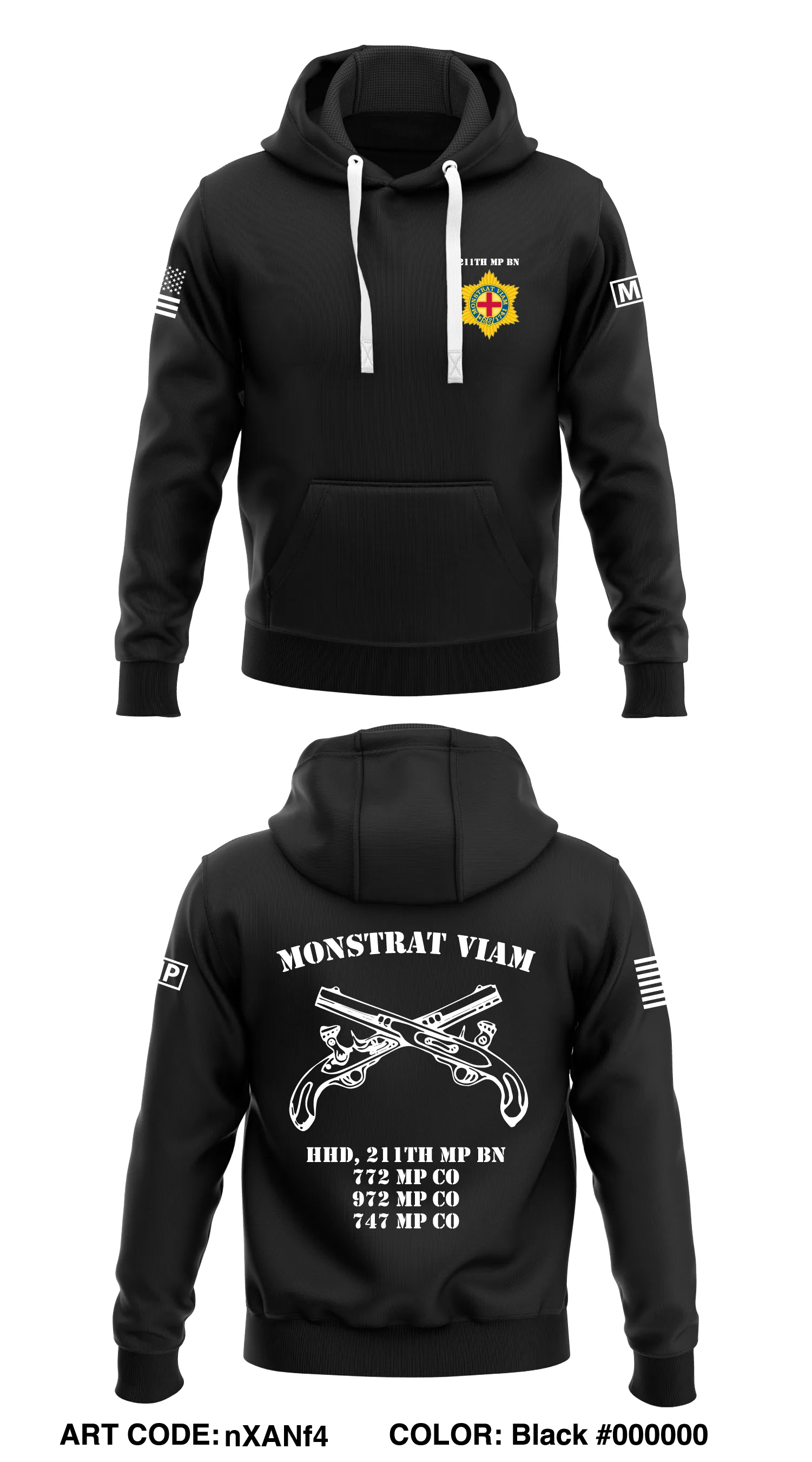 211th MP BN Store 1  Core Men's Hooded Performance Sweatshirt - nXANf4