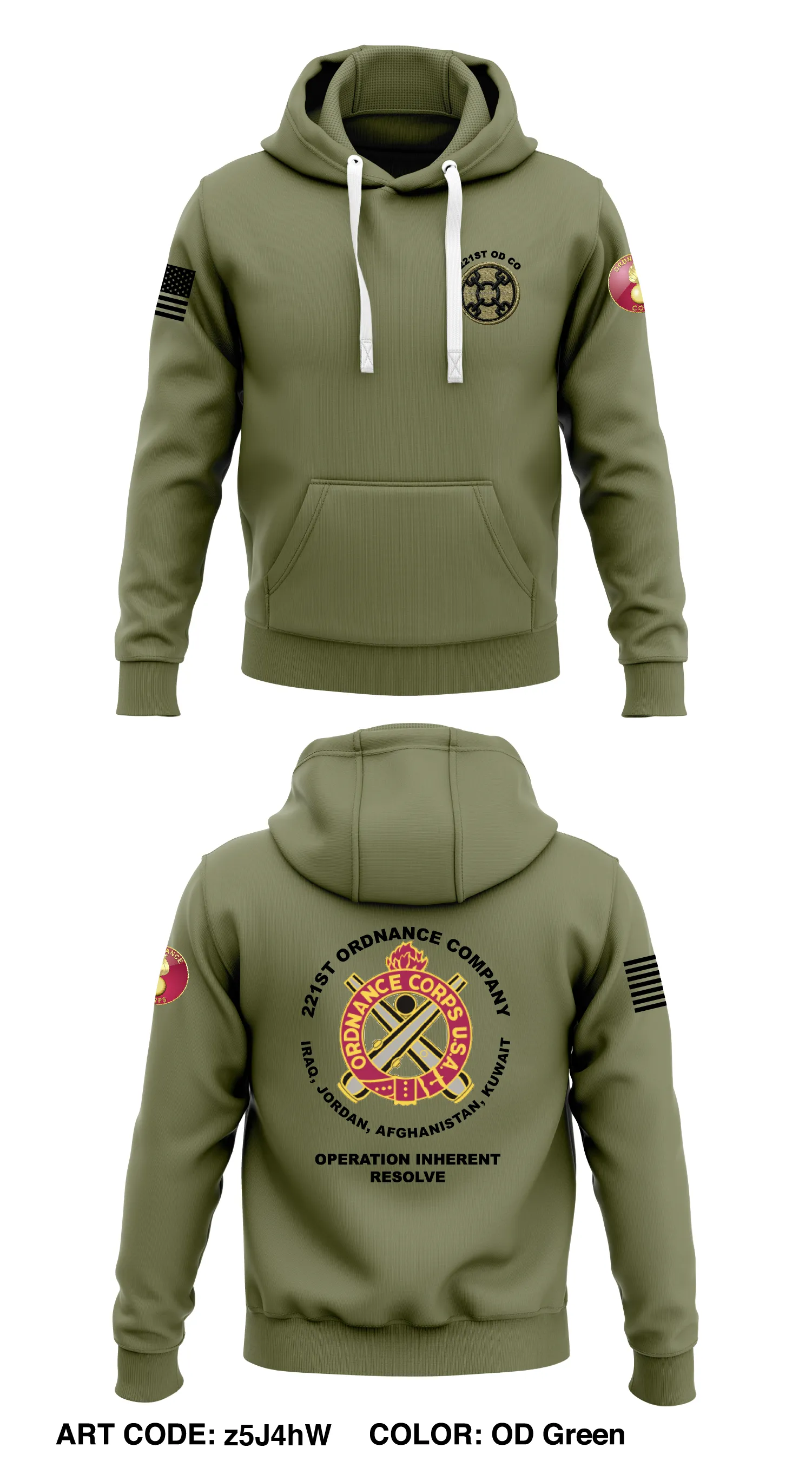 221st Ordnance Company  Store 1  Core Men's Hooded Performance Sweatshirt - z5J4hW