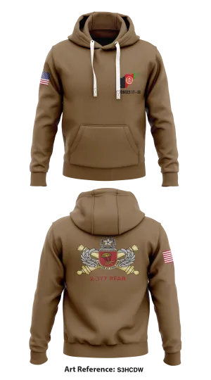2/377 PFAR C BTRY Store 1  Core Men's Hooded Performance Sweatshirt - s3HcdW