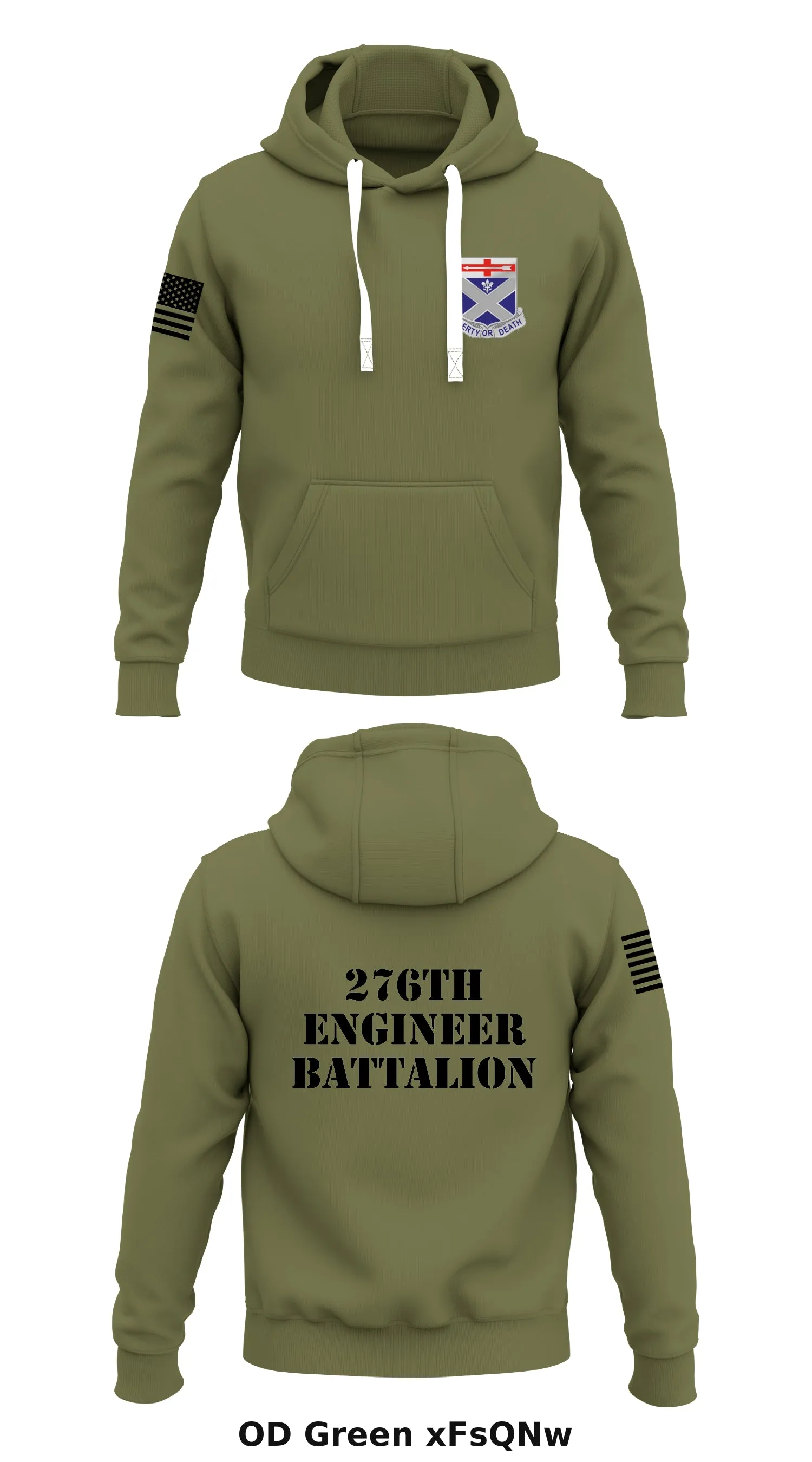 276th engineer battalion  Store 1  Core Men's Hooded Performance Sweatshirt - xFsQNw