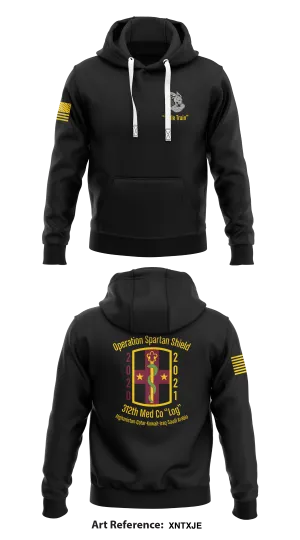 312th Med Log Co Store 1  Core Men's Hooded Performance Sweatshirt - xnTxJE