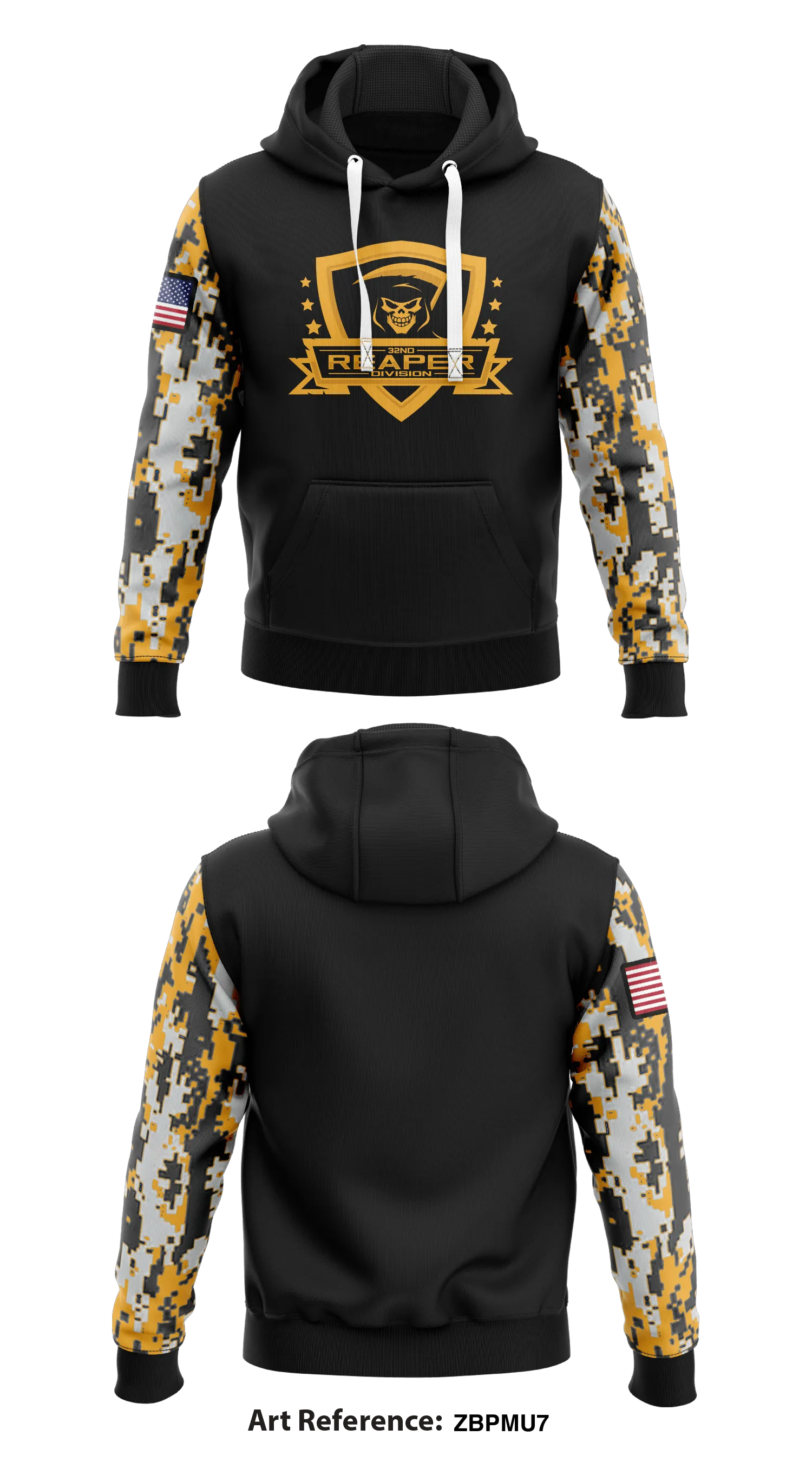 32nd Reaper Division Store 1  Core Men's Hooded Performance Sweatshirt - zBpMU7