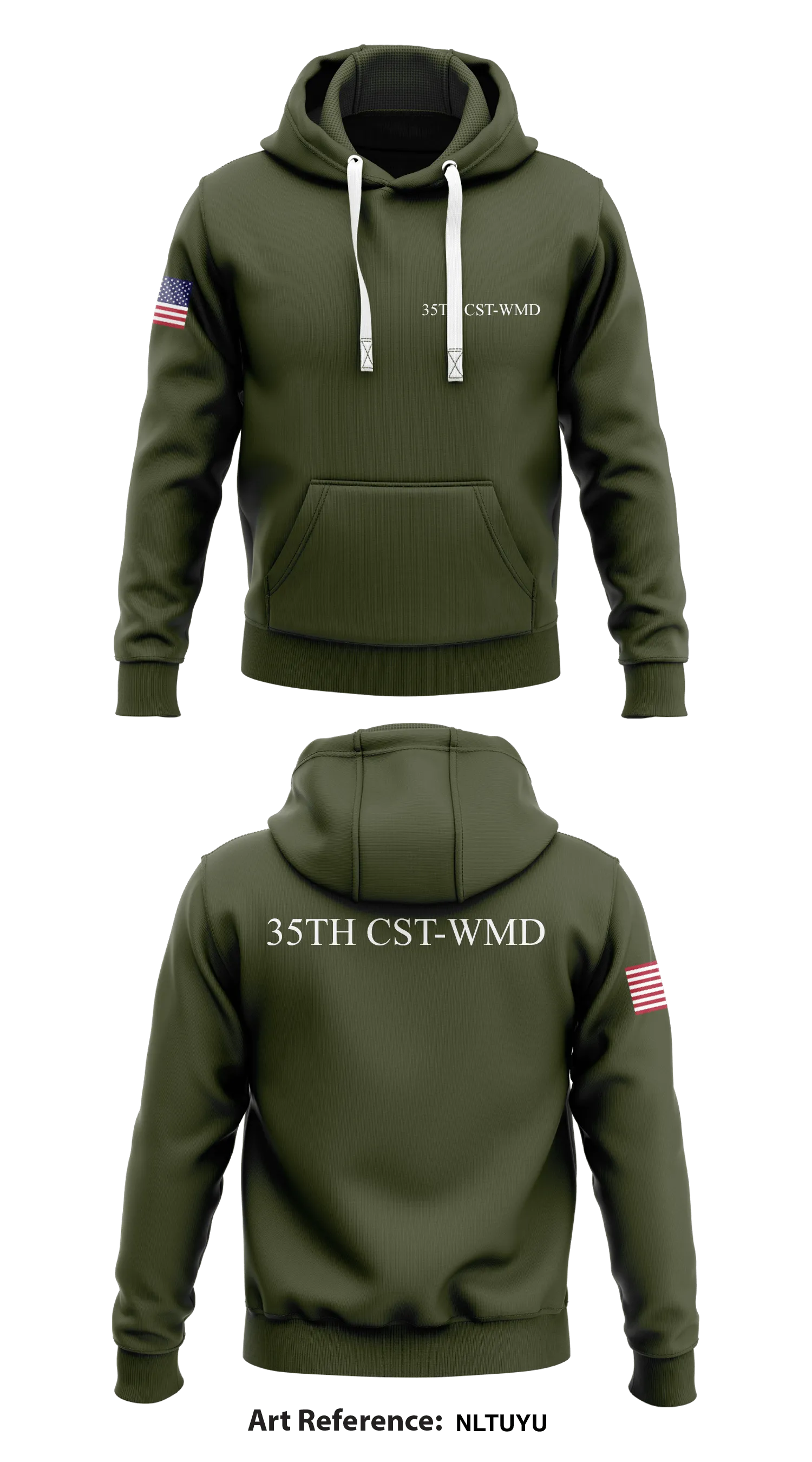 35th CST-WMD Store 1  Core Men's Hooded Performance Sweatshirt - NLtUyU