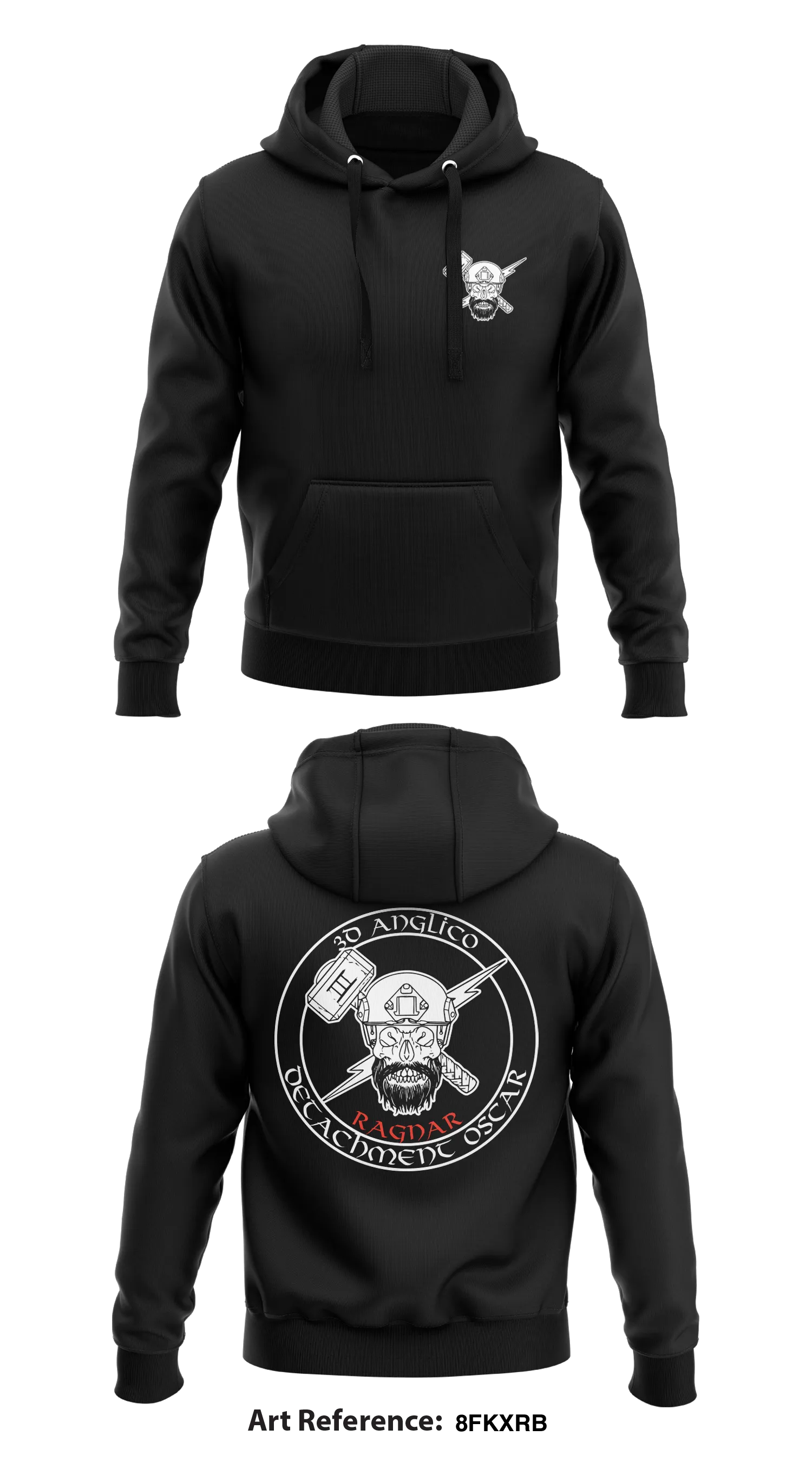 3d Anglico Det Oscar Store 1  Core Men's Hooded Performance Sweatshirt - 8fkxrb
