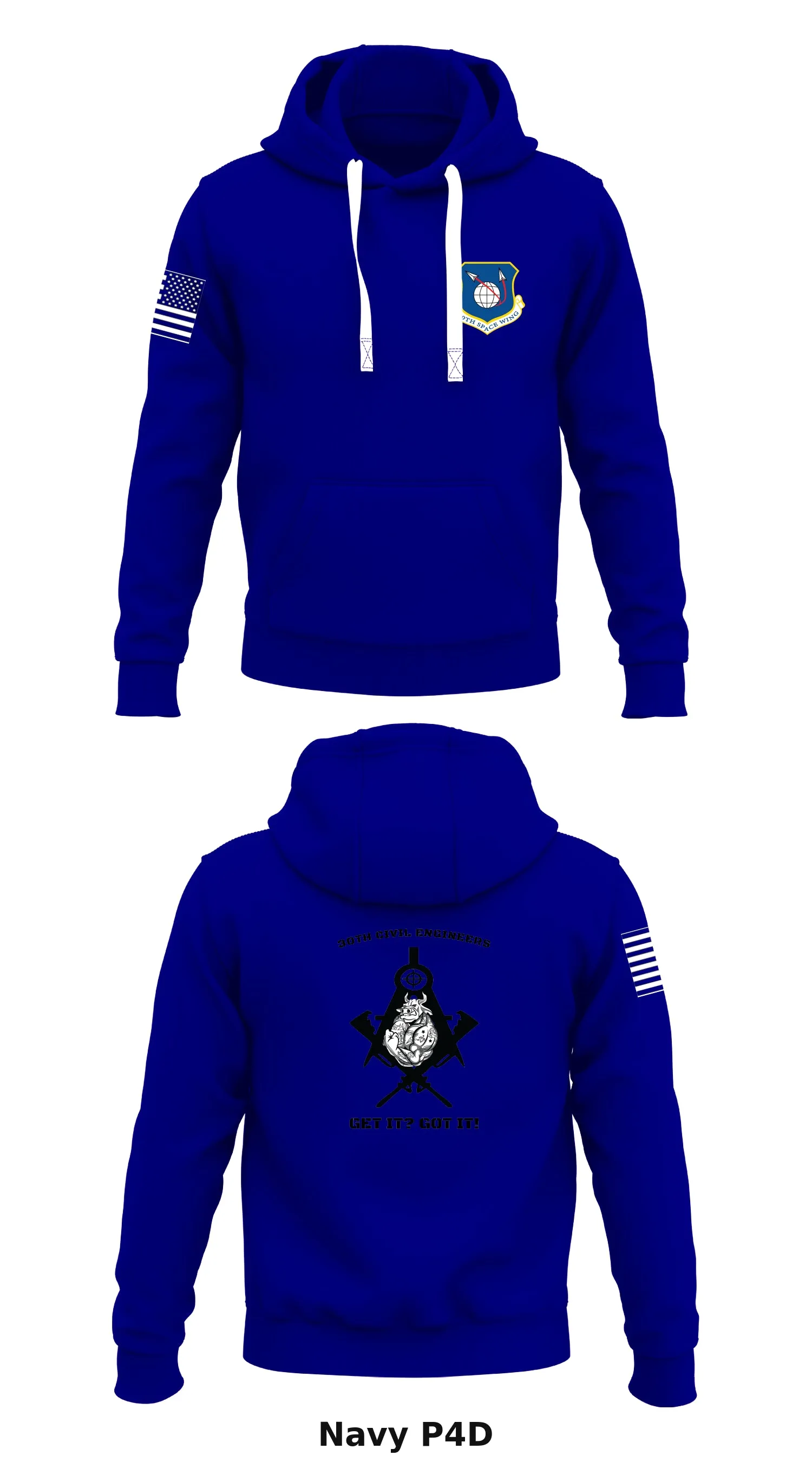 3th Civil Engineers Store 1  Core Men's Hooded Performance Sweatshirt - P4D