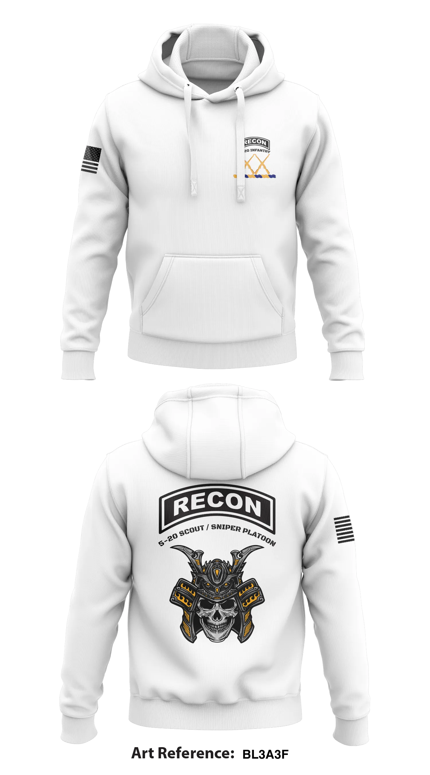 5-20 Infantry Scout/Sniper PLT Store 1  Core Men's Hooded Performance Sweatshirt - Bl3a3F