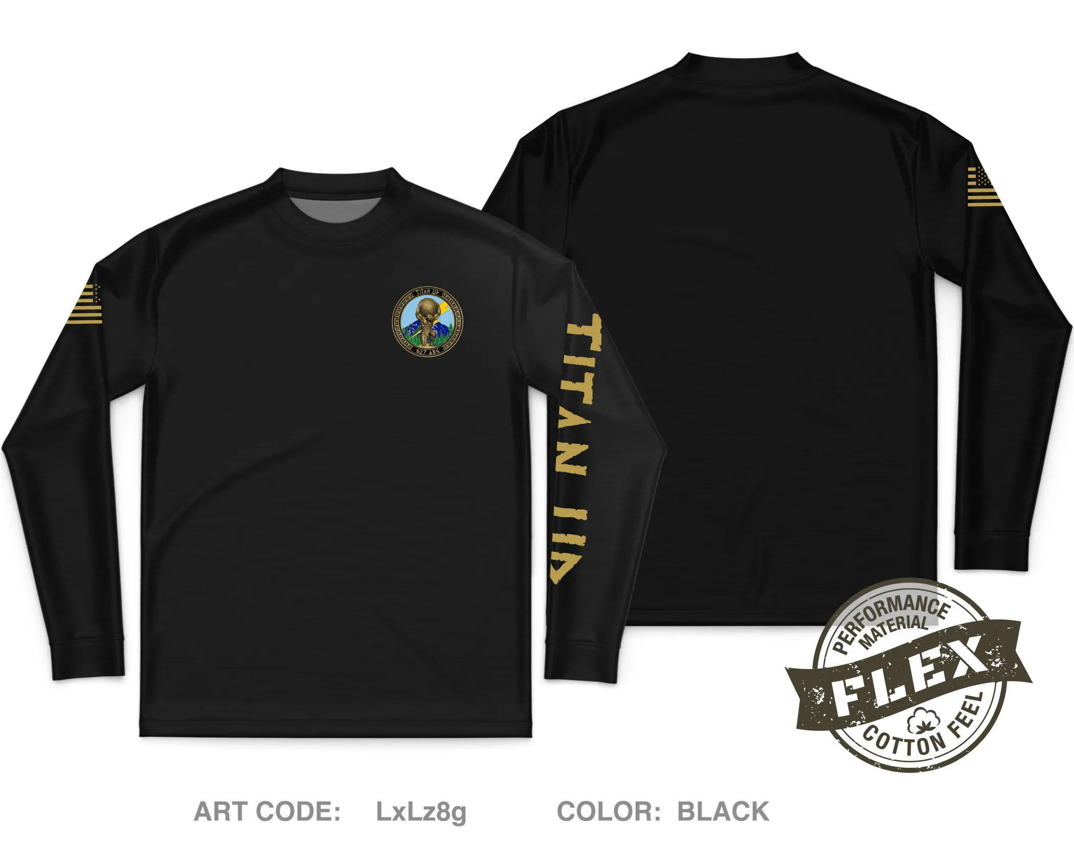 627th Air Base Group Core Men's LS Flex Performance Tee - LxLz8g