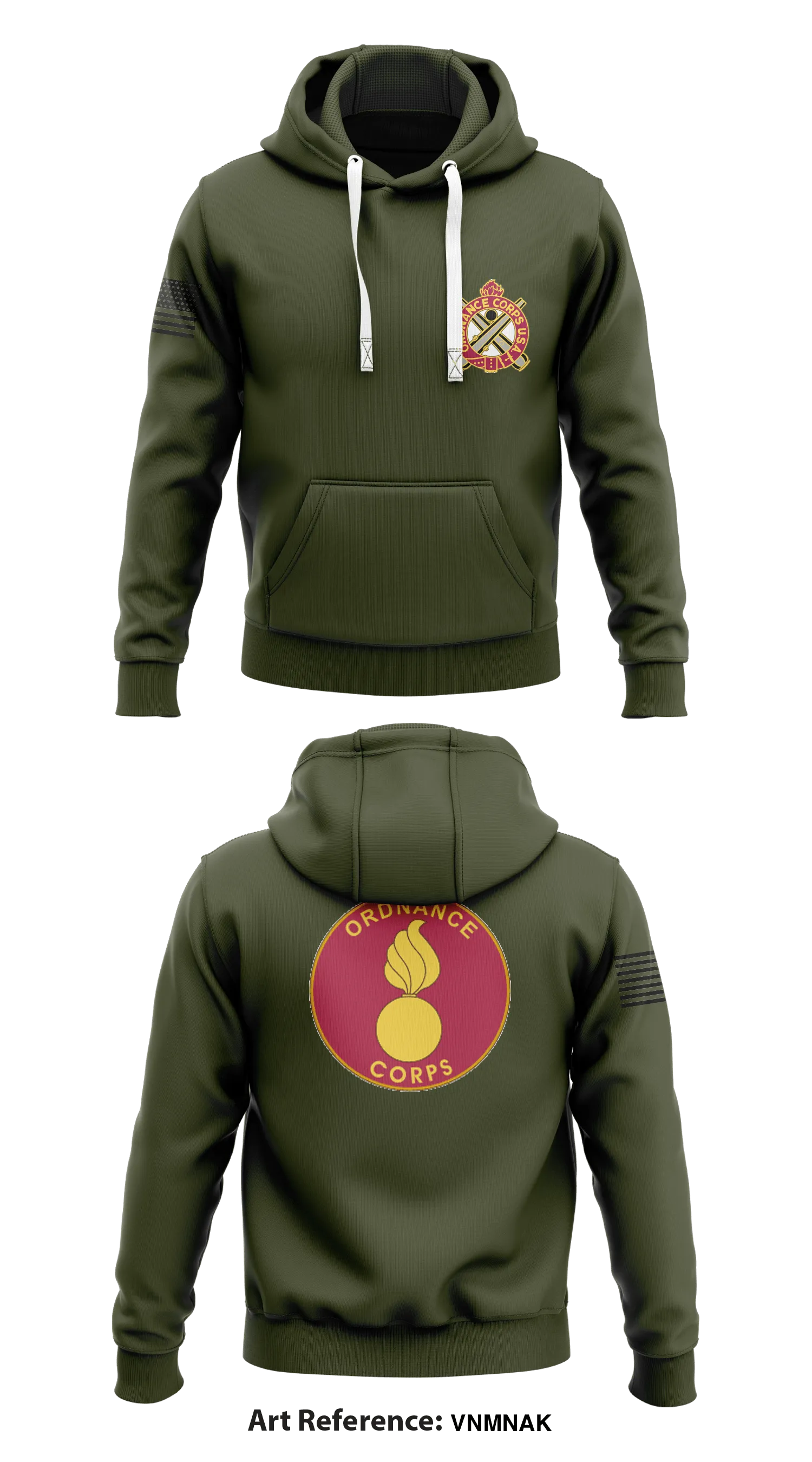 66th OD CO  Core Men's Hooded Performance Sweatshirt - vnMNaK