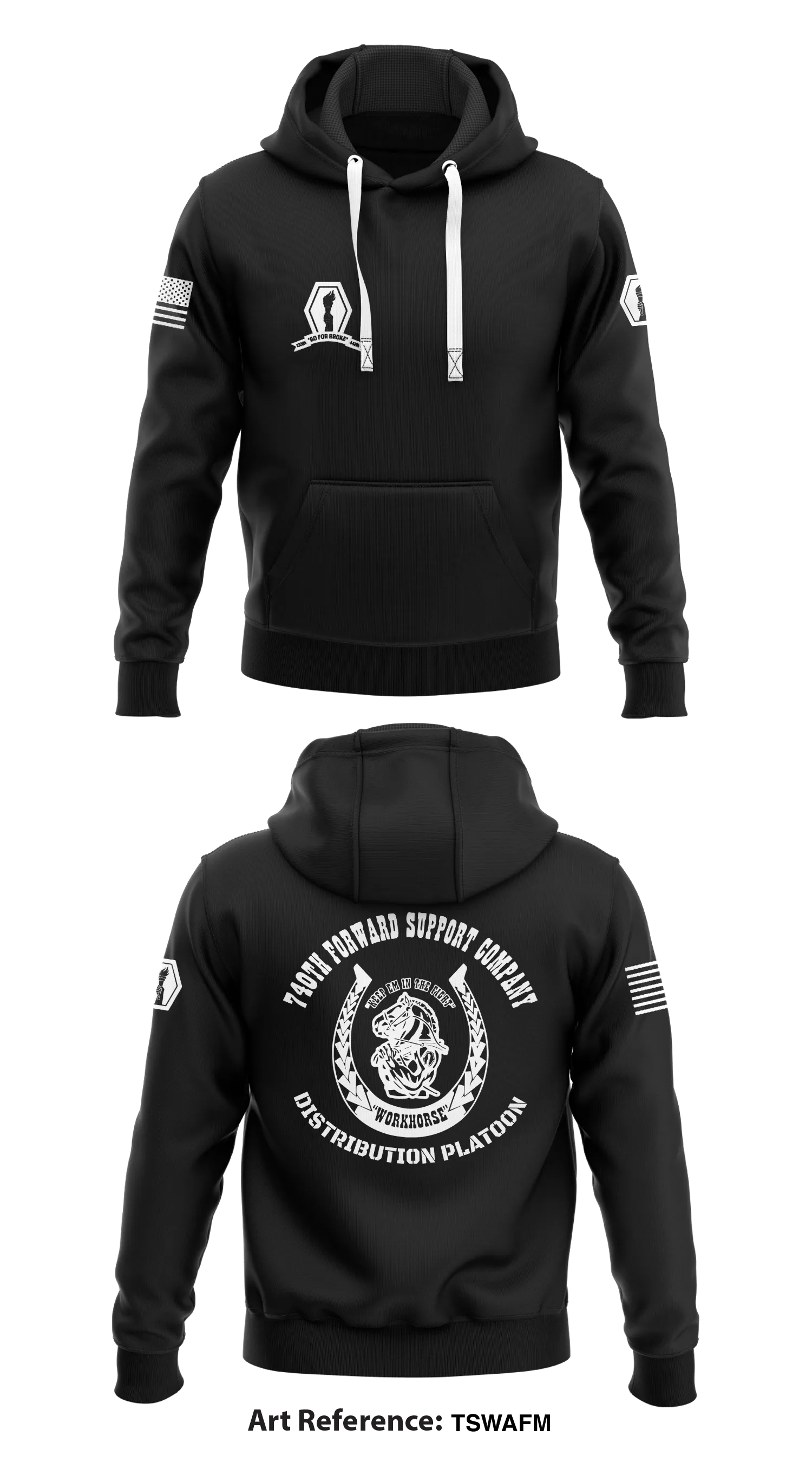 74th Forward Support Company Store 1 Core Men's Hooded Performance Sweatshirt - tswaFM
