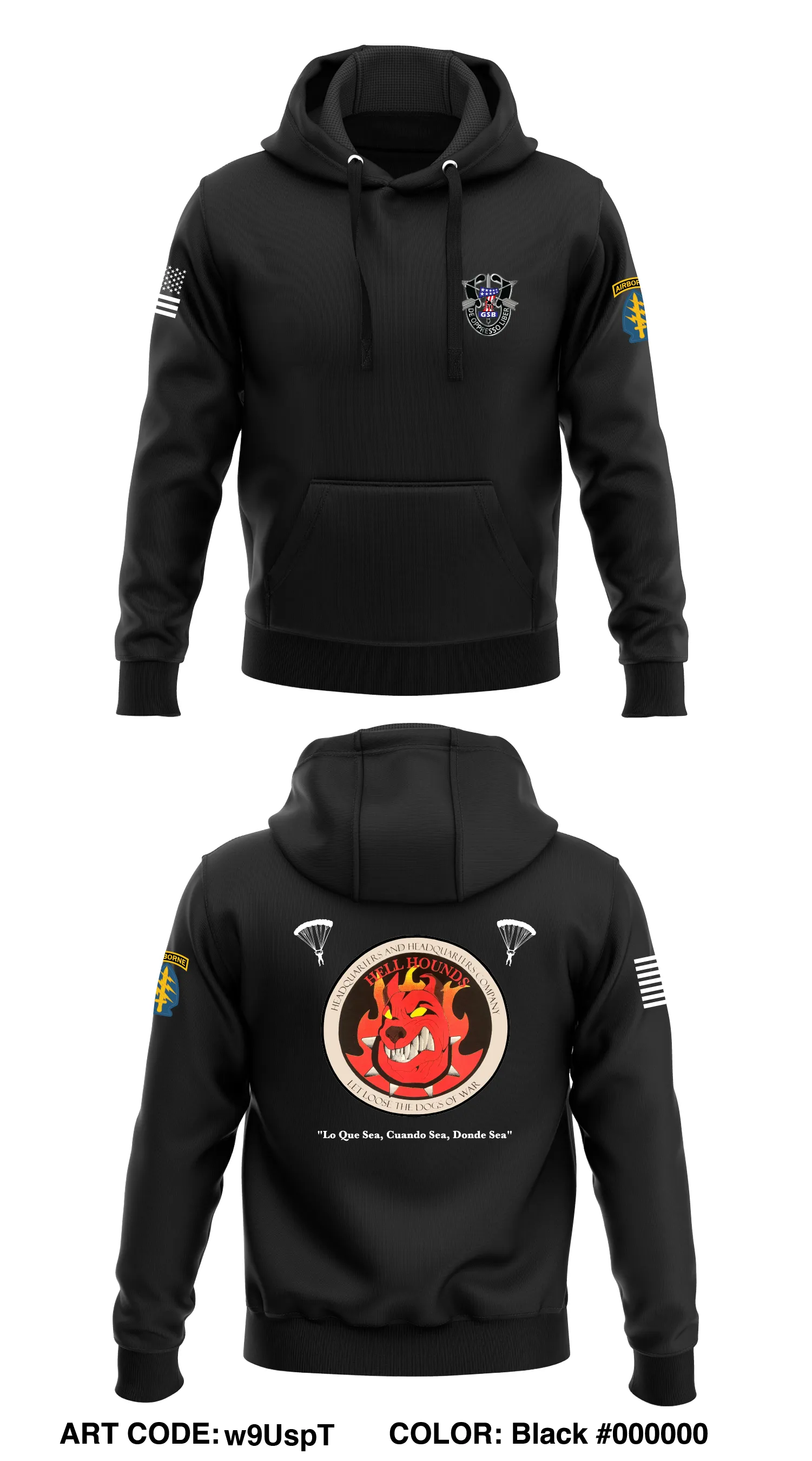 7th SFG(A) - GSB - HHC Store 1 Core Men's Hooded Performance Sweatshirt - w9UspT