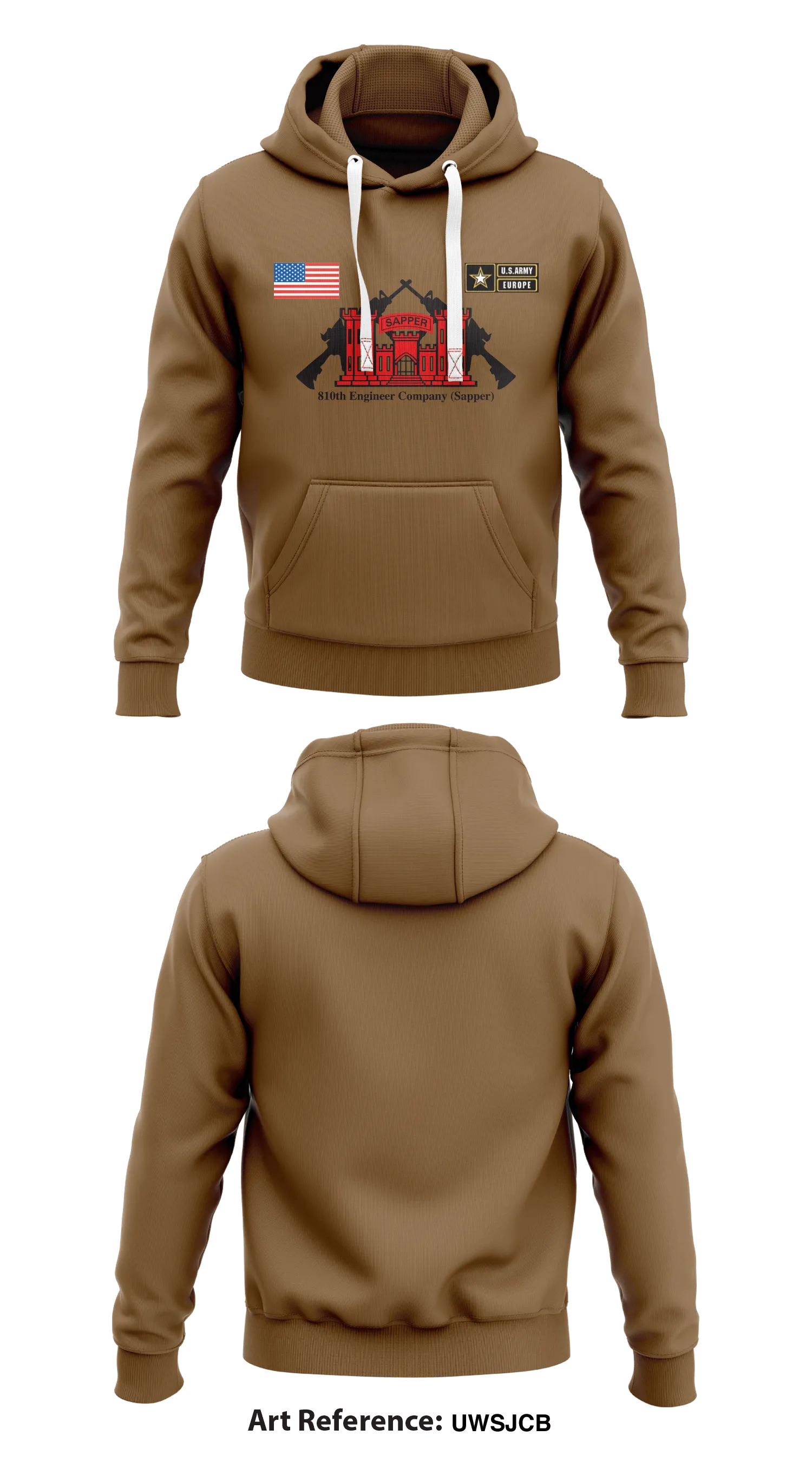 81th Engineer company (Sapper) Store 1  Core Men's Hooded Performance Sweatshirt - uwsJCb