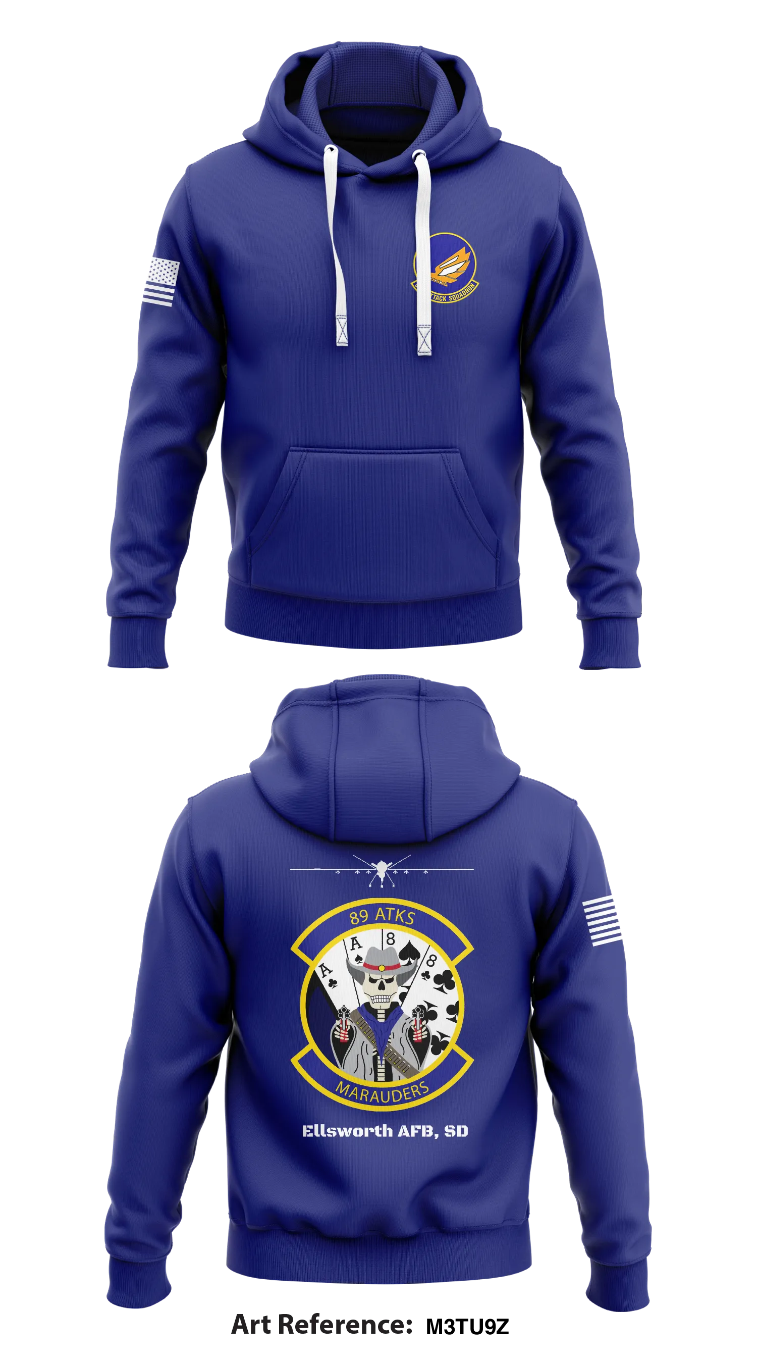 89 ATKS Store 1  Core Men's Hooded Performance Sweatshirt - M3TU9Z