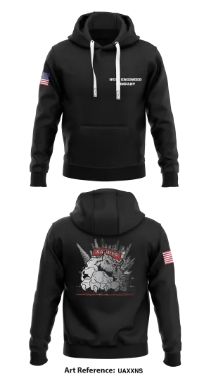 95th Engineer Company  Store 1  Core Men's Hooded Performance Sweatshirt - uAxxnS