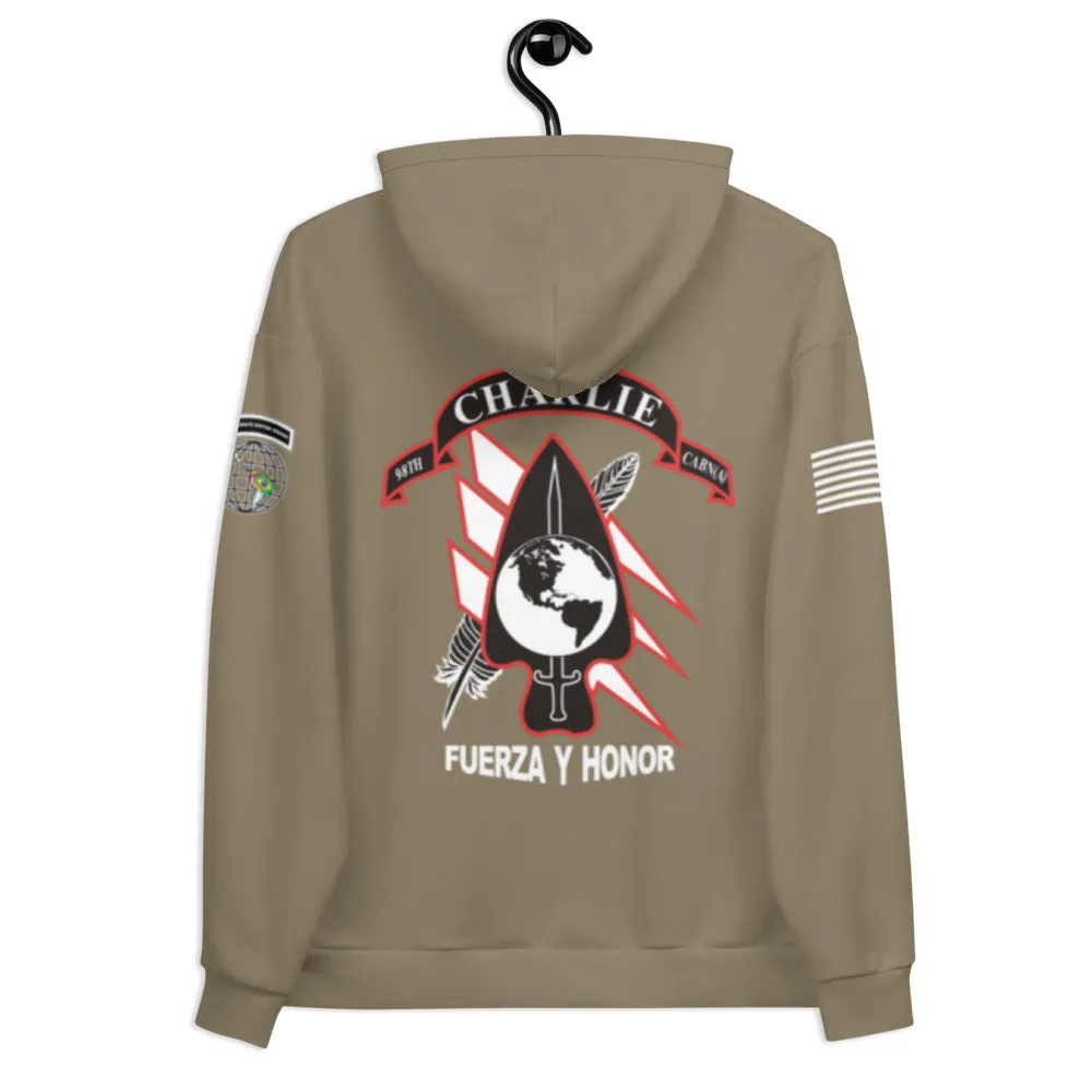 98th C Co Logo  Tan Core Men's Hooded Performance Sweatshirt - CVq5WW