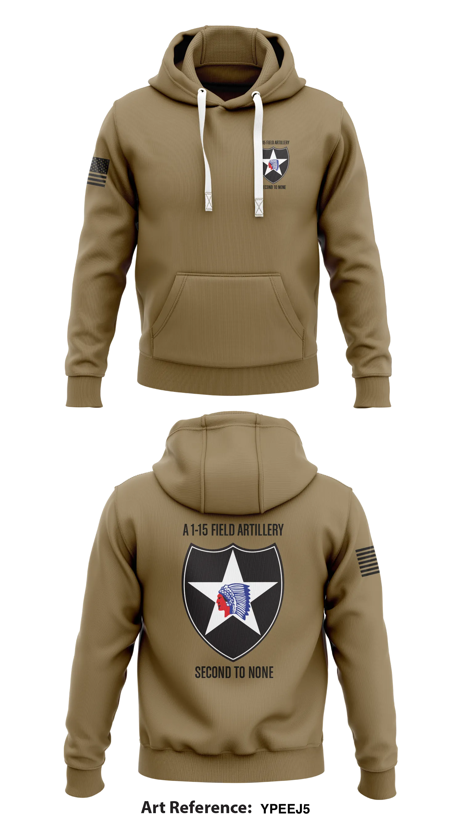 A 1-15 Field Artillery Store 1  Core Men's Hooded Performance Sweatshirt - yPEeJ5