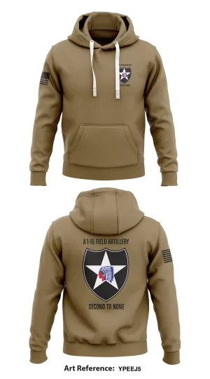 A 1-15 Field Artillery Store 1  Core Men's Hooded Performance Sweatshirt - yPEeJ5