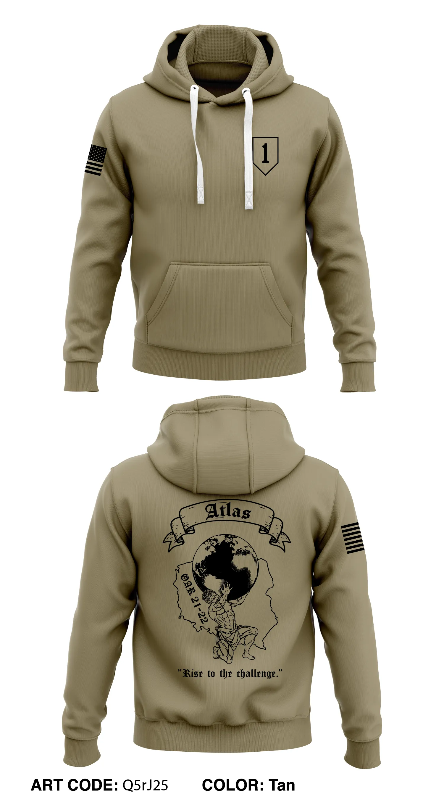 A Co, 11 BSB, 1 ABCT Store 1  Core Men's Hooded Performance Sweatshirt - Q5rJ25