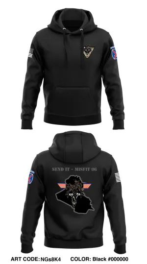 A Co, 2-1 AHB, 1th CAB  Core Men's Hooded Performance Sweatshirt - NGs8K4