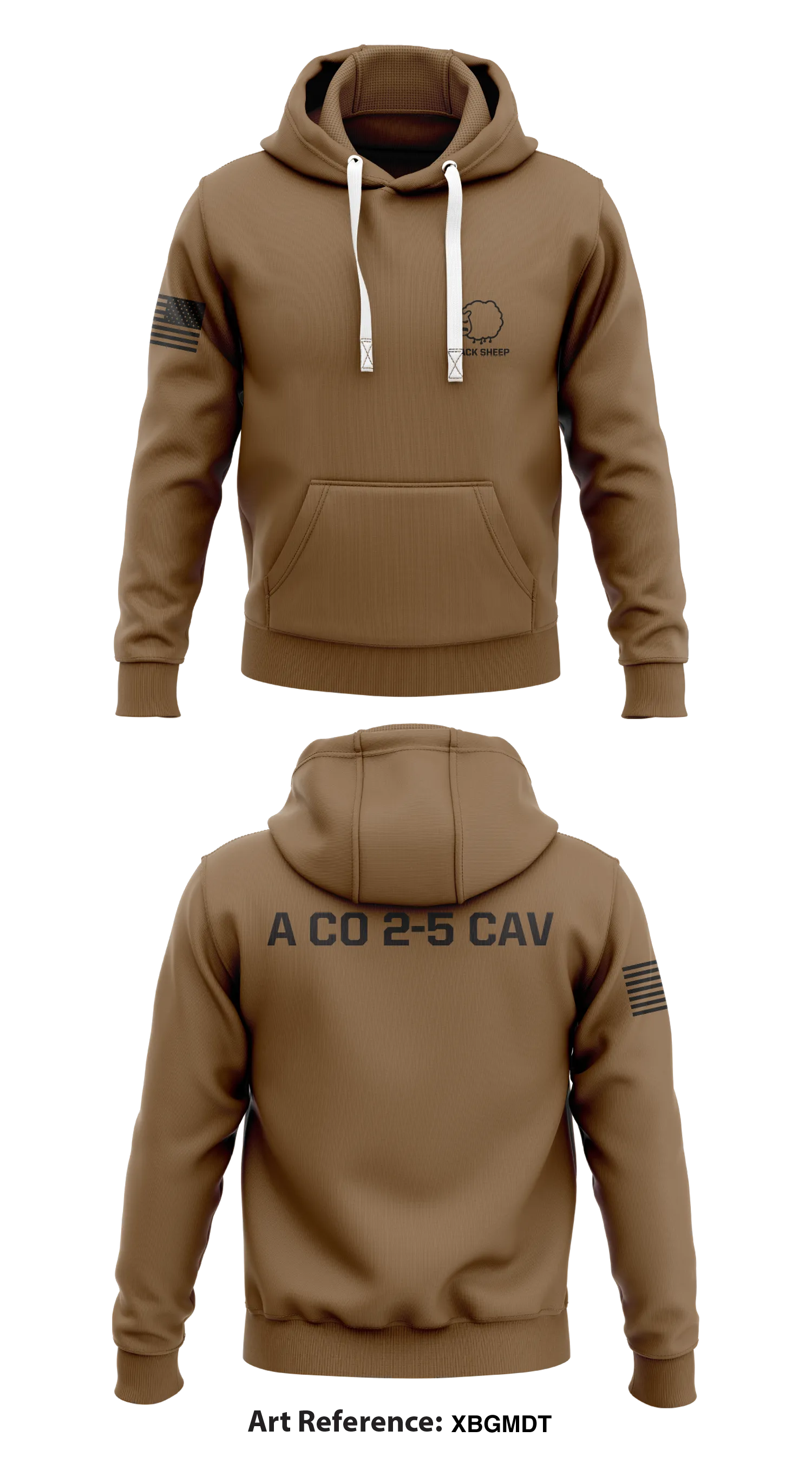 A Co 2-5 CAV  Store 1  Core Men's Hooded Performance Sweatshirt - XBGmdt