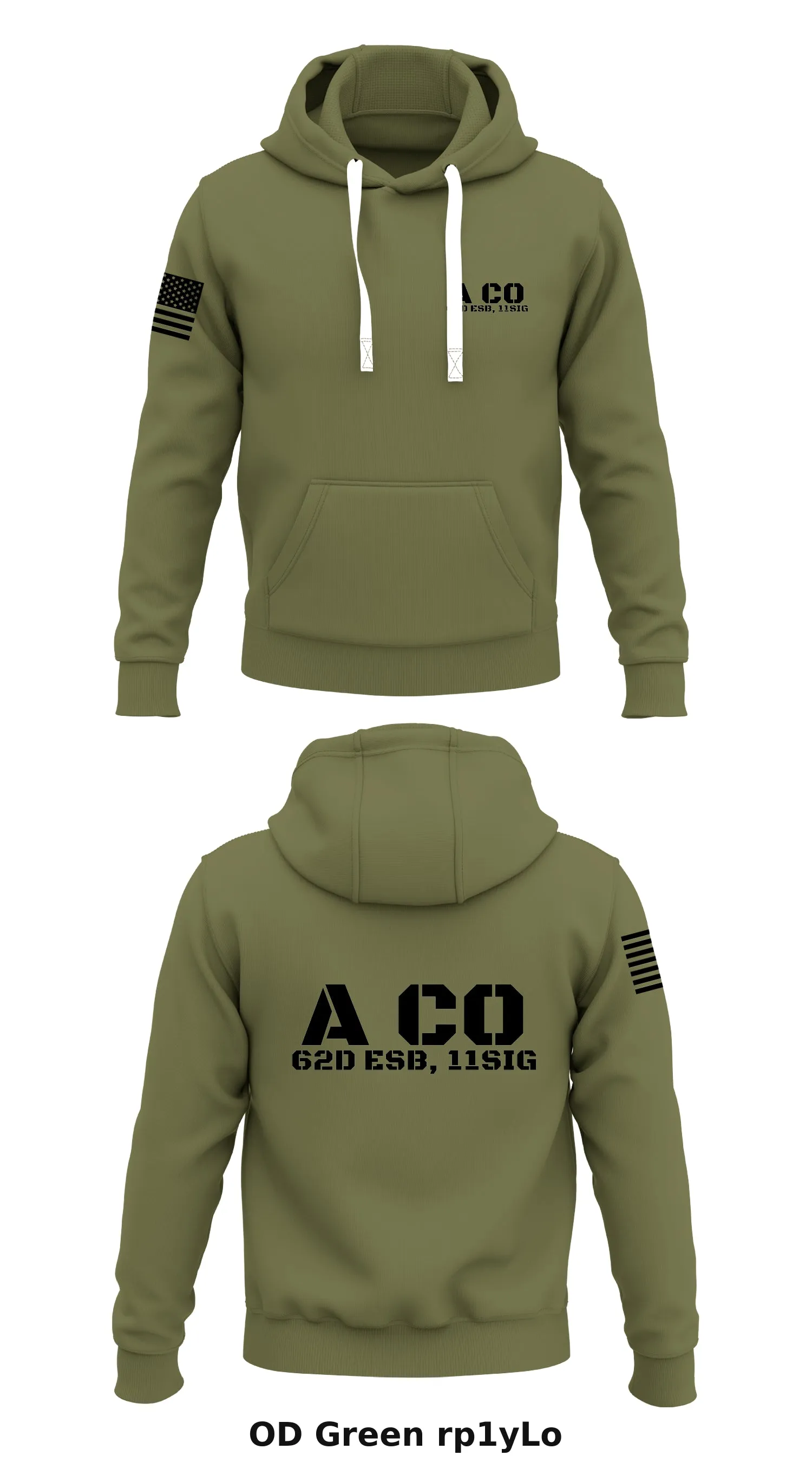 A Co, 62D ESB, 11SIG Store 1  Core Men's Hooded Performance Sweatshirt - rp1yLo