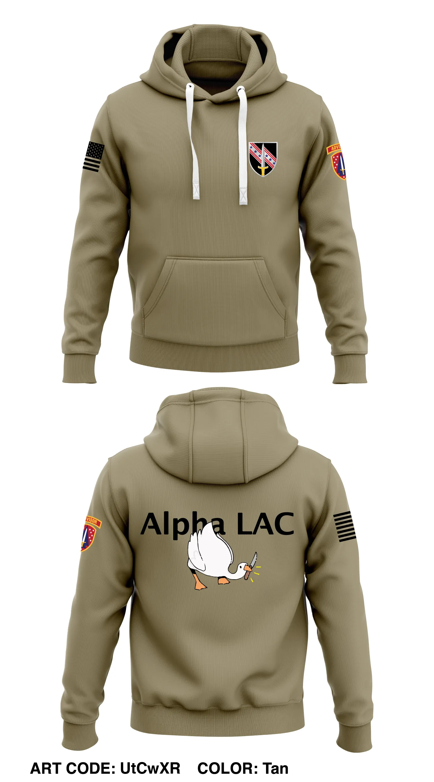A Co, 6th BN, 54th SFAB Store 1  Core Men's Hooded Performance Sweatshirt - UtCwXR
