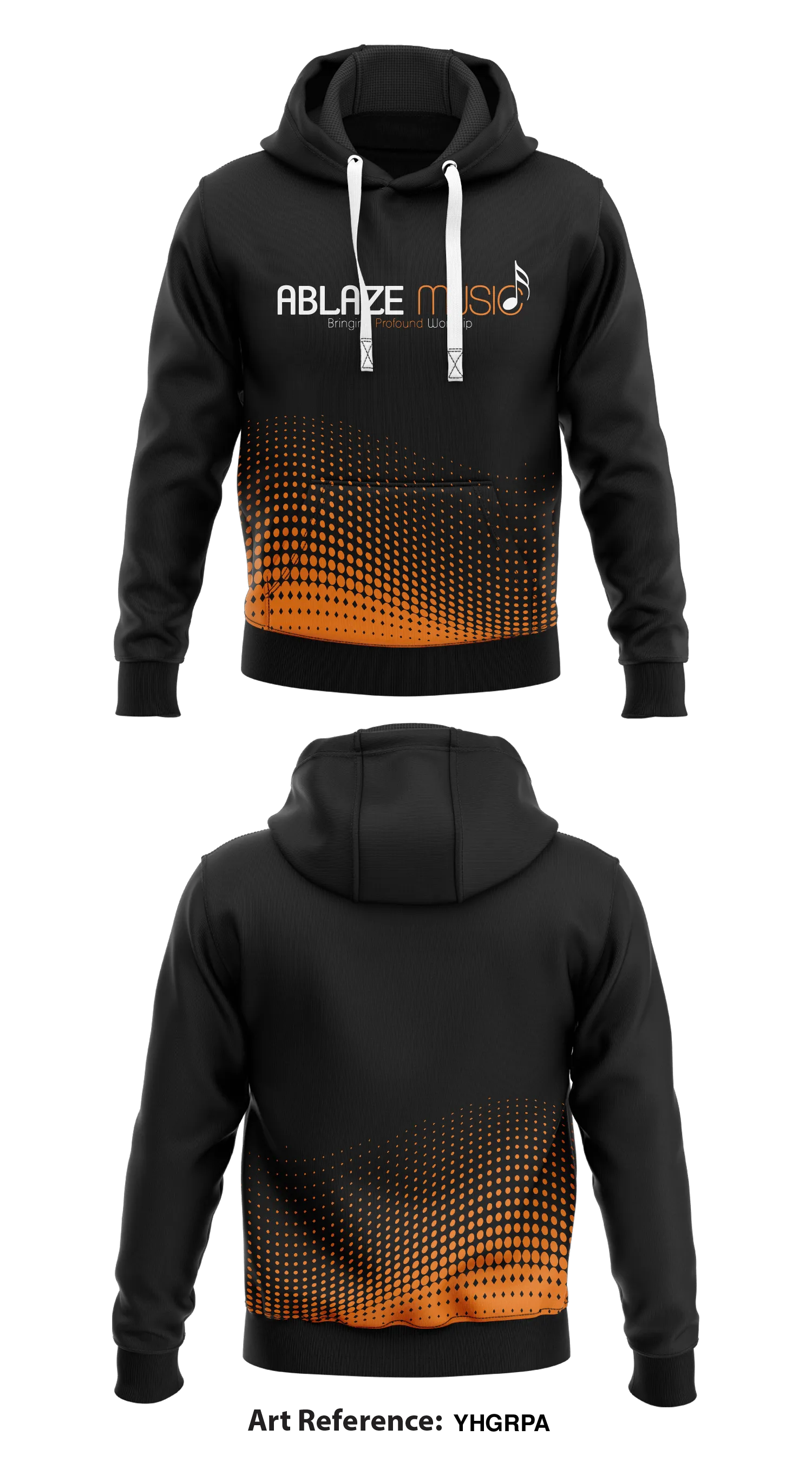 Ablaze Music Store 1  Core Men's Hooded Performance Sweatshirt - yhgrPa