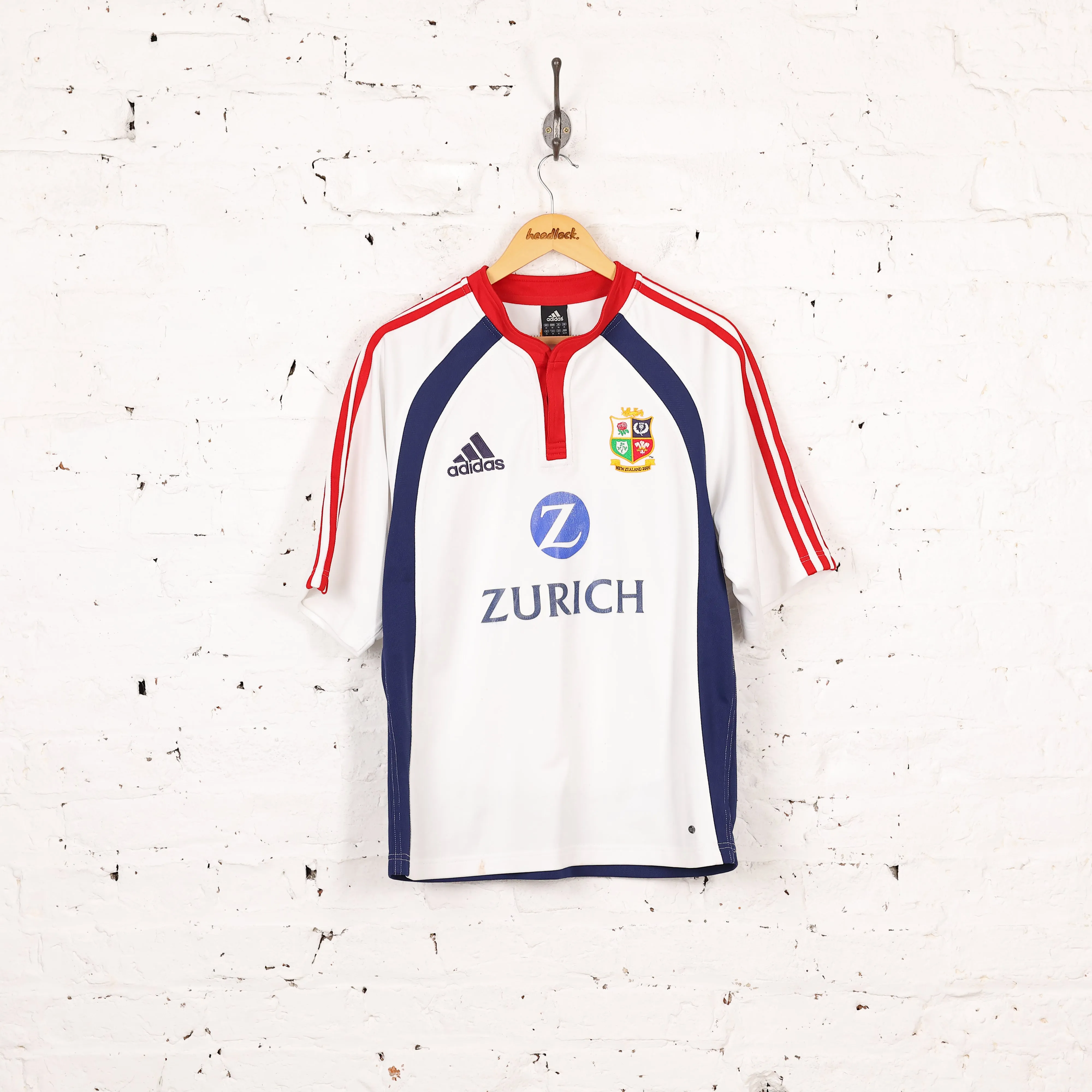 Adidas British and Irish Lions 2005 Away Rugby Shirt - White - M