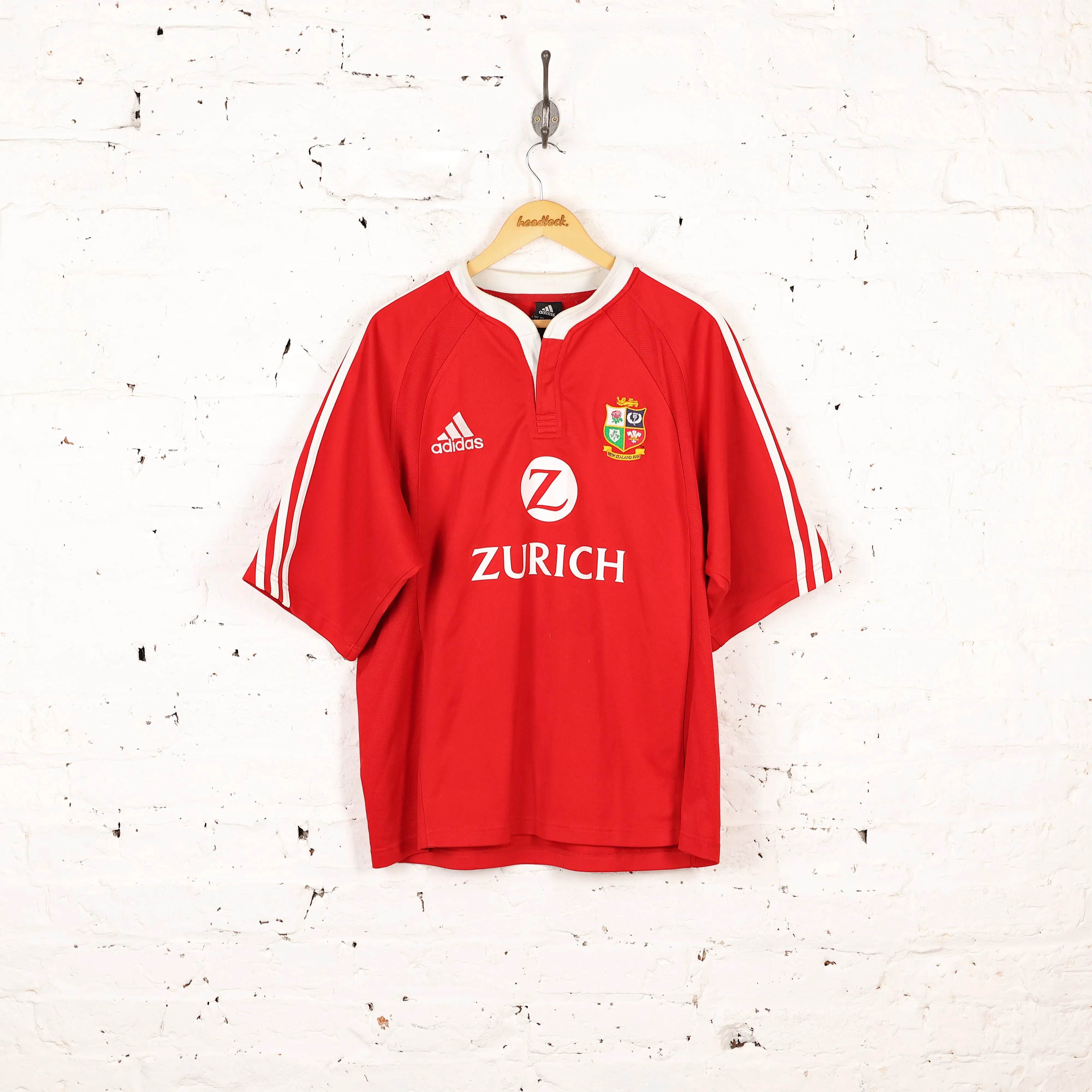 Adidas British and Irish Lions 2005 Rugby Shirt - Red - L