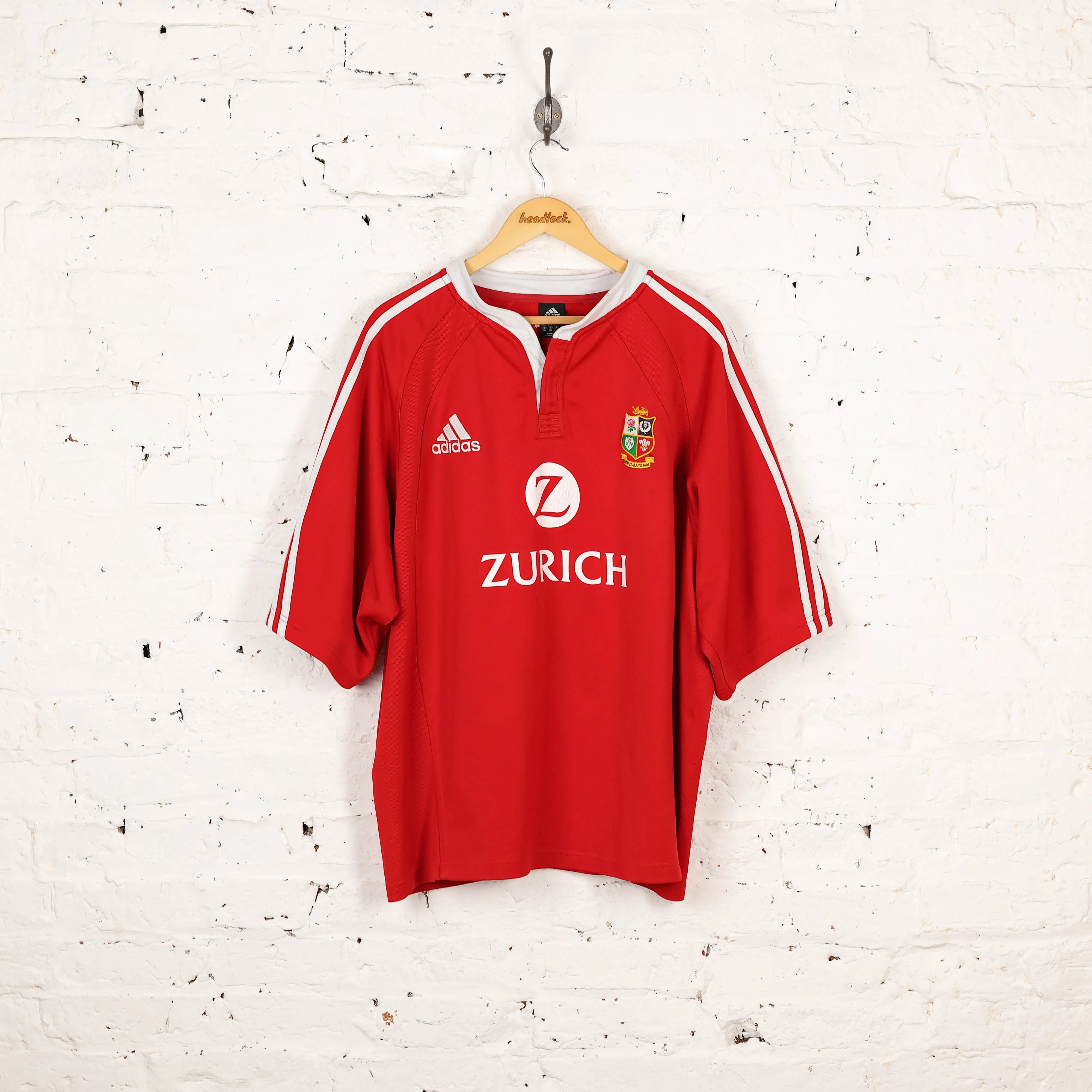 Adidas British and Irish Lions 2005 Rugby Shirt - Red - XXL