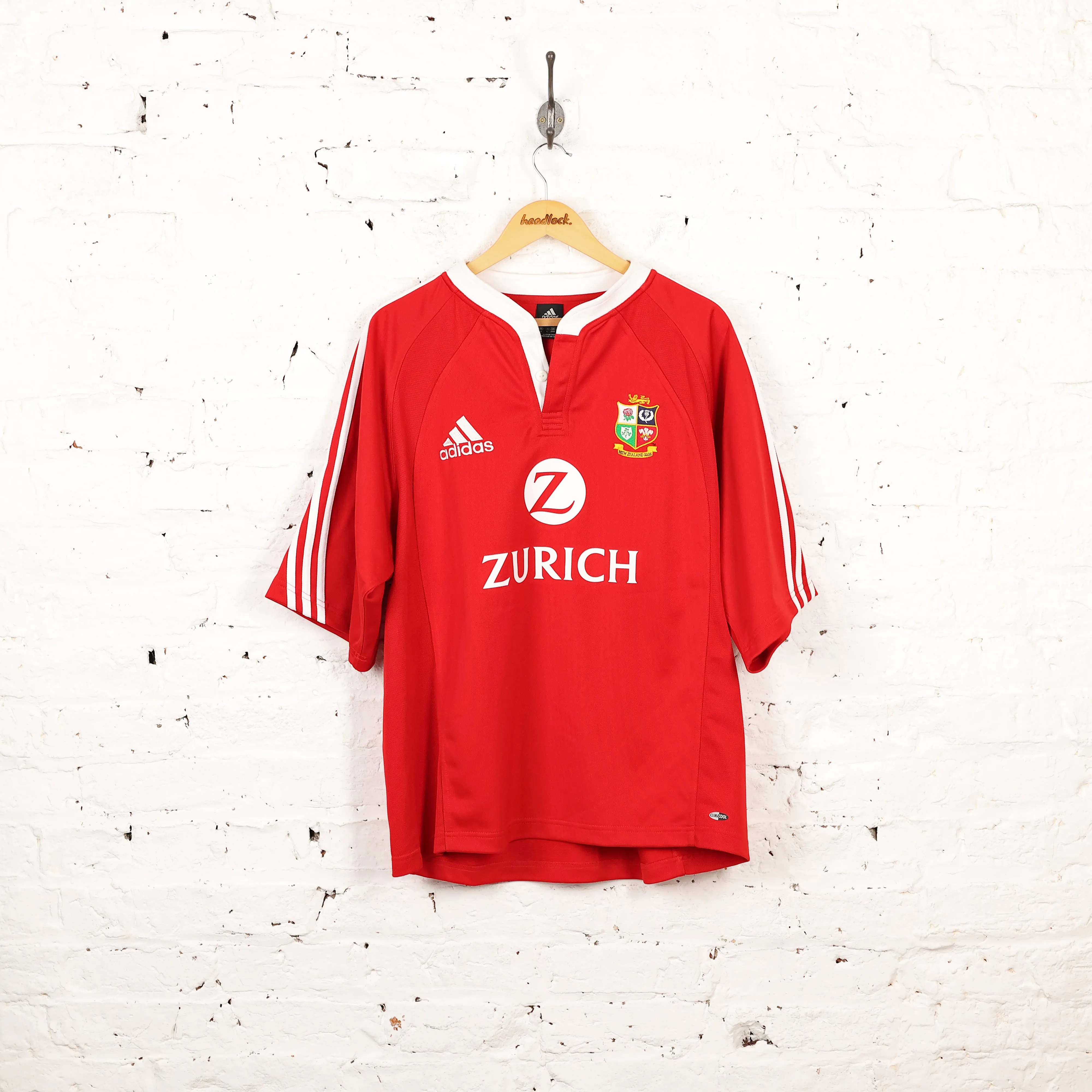 Adidas British and Irish Lions 2005 Tour Rugby Shirt - Red - L