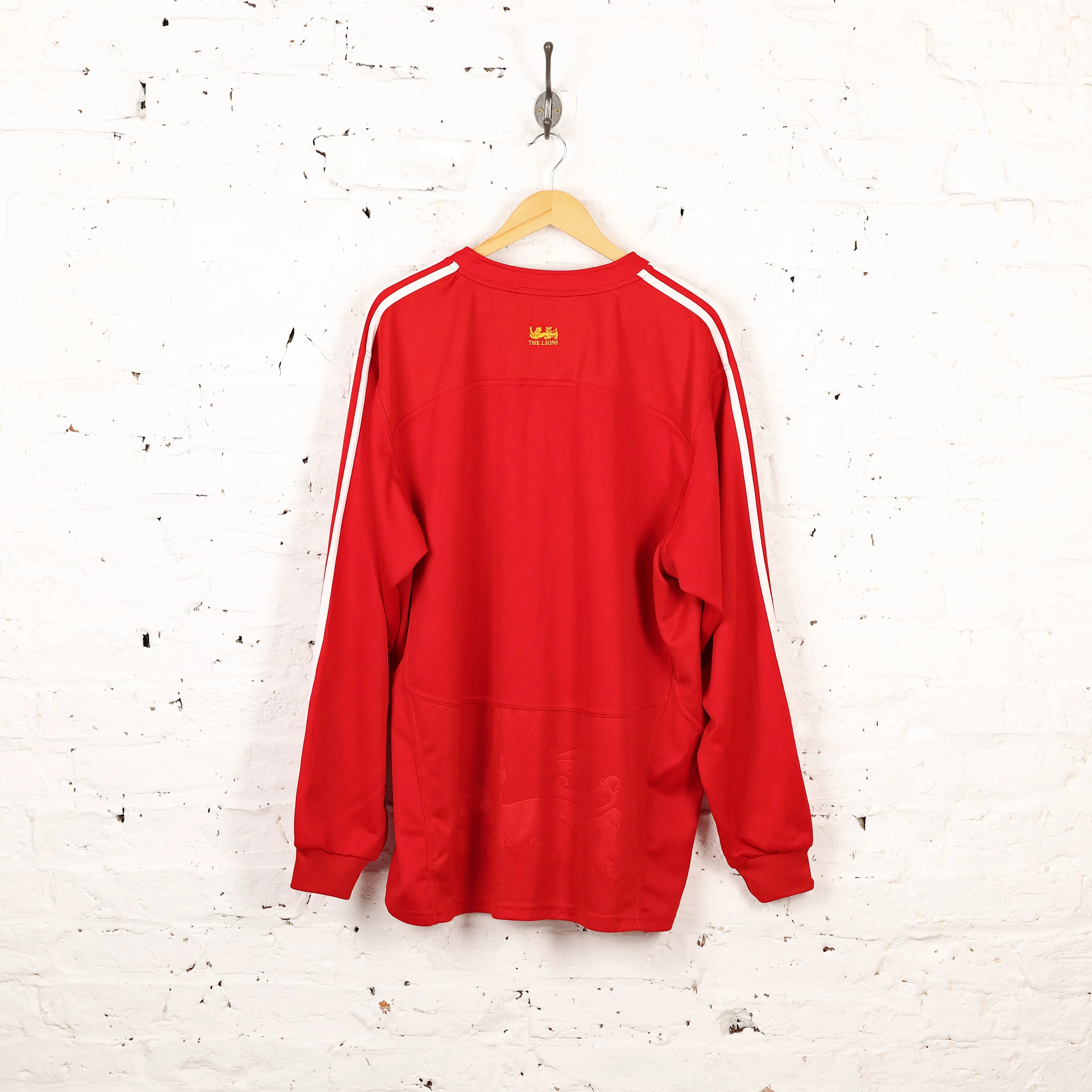 Adidas British and Irish Lions 2009 Long Sleeve Rugby Shirt - Red - XXL