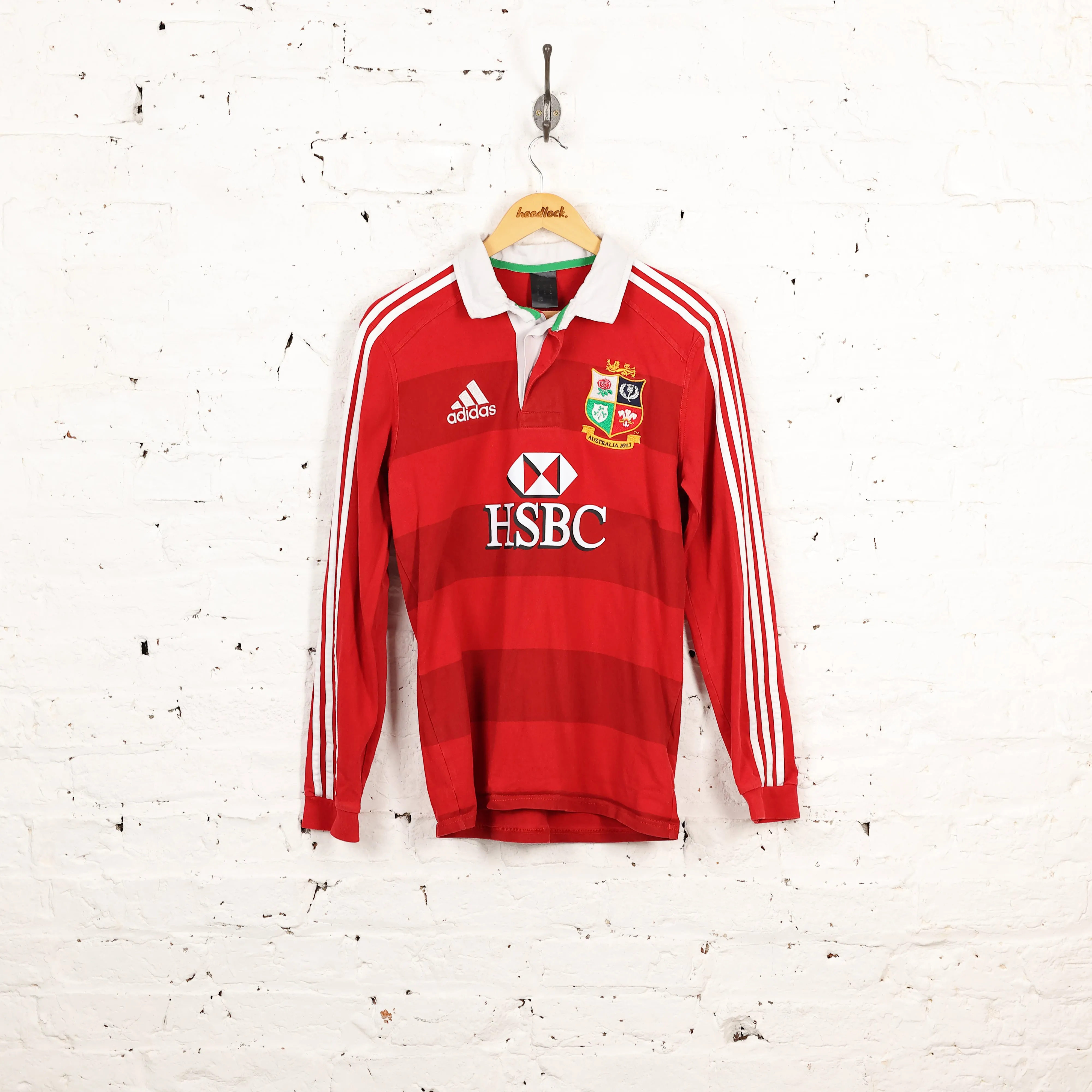 Adidas British and Irish Lions 2013 Long Sleeve Rugby Shirt - Red - M