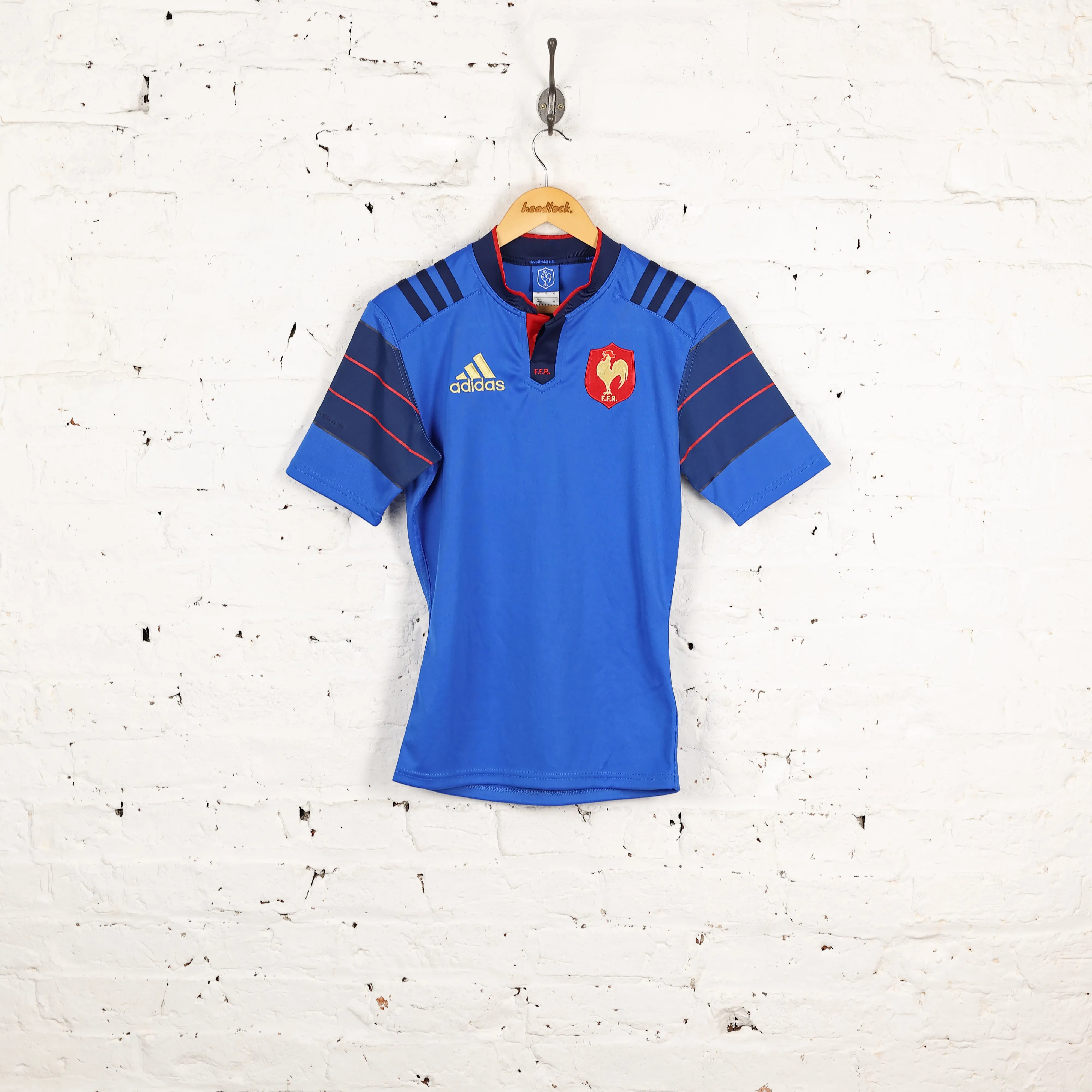 Adidas France Rugby Shirt - Blue - XS