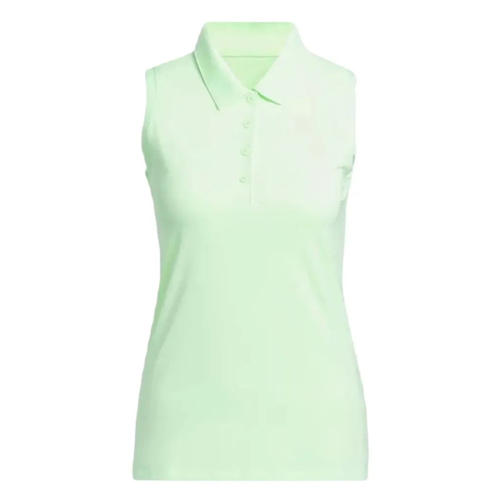 Adidas Ladies Ultimate365 Solid Sleeveless Polo Shirt