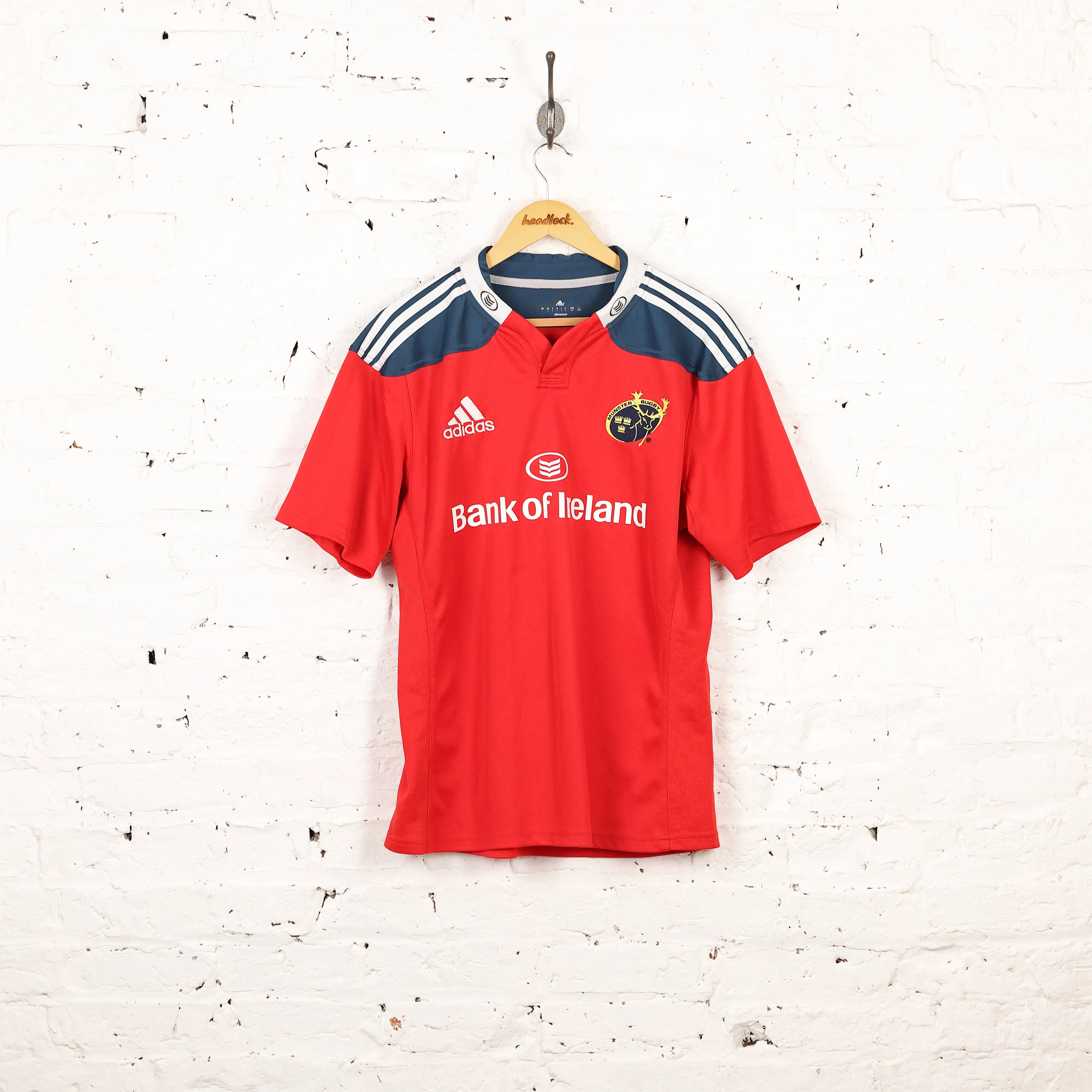Adidas Munster Home Rugby Shirt - Red - L