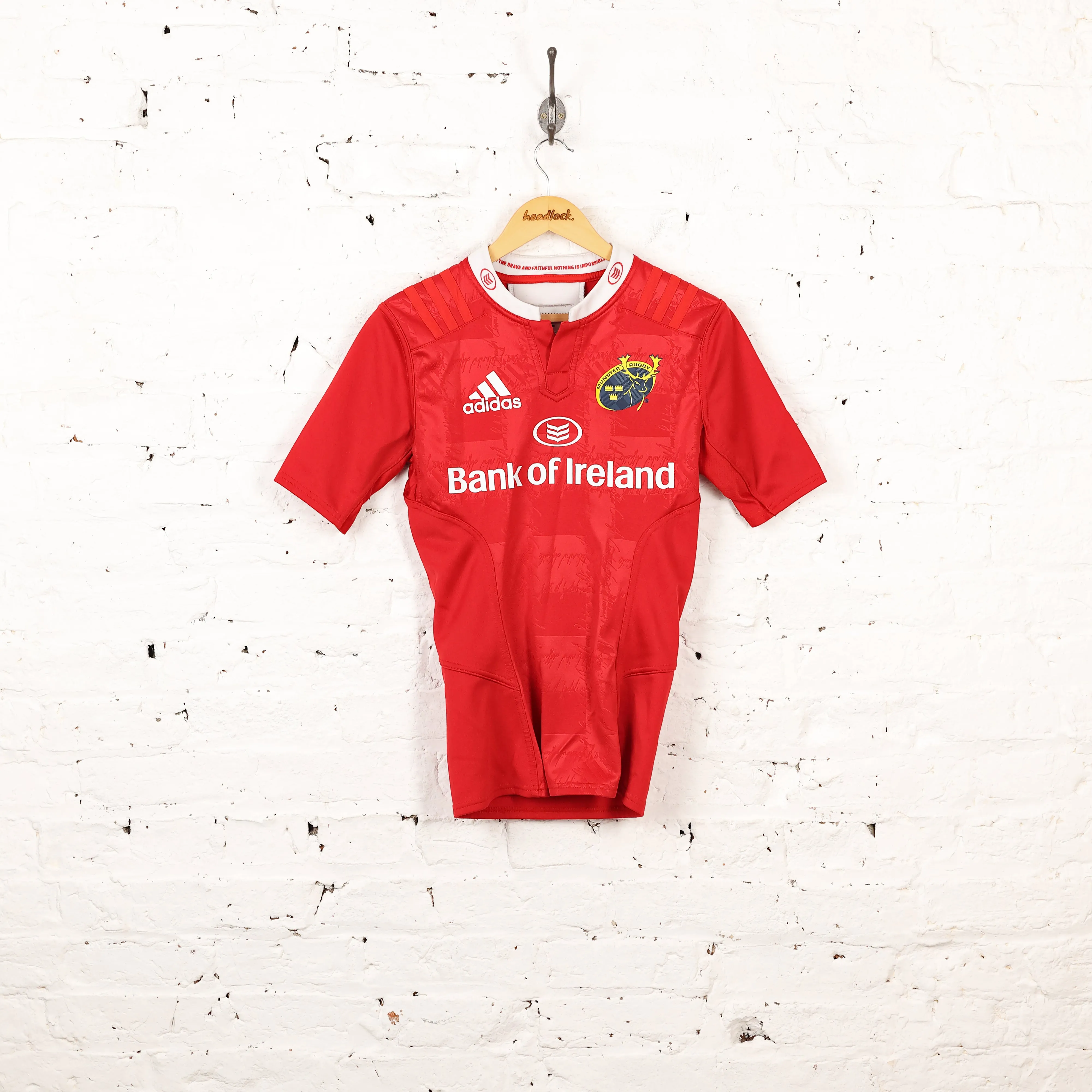 Adidas Munster Home Rugby Shirt - Red - XS